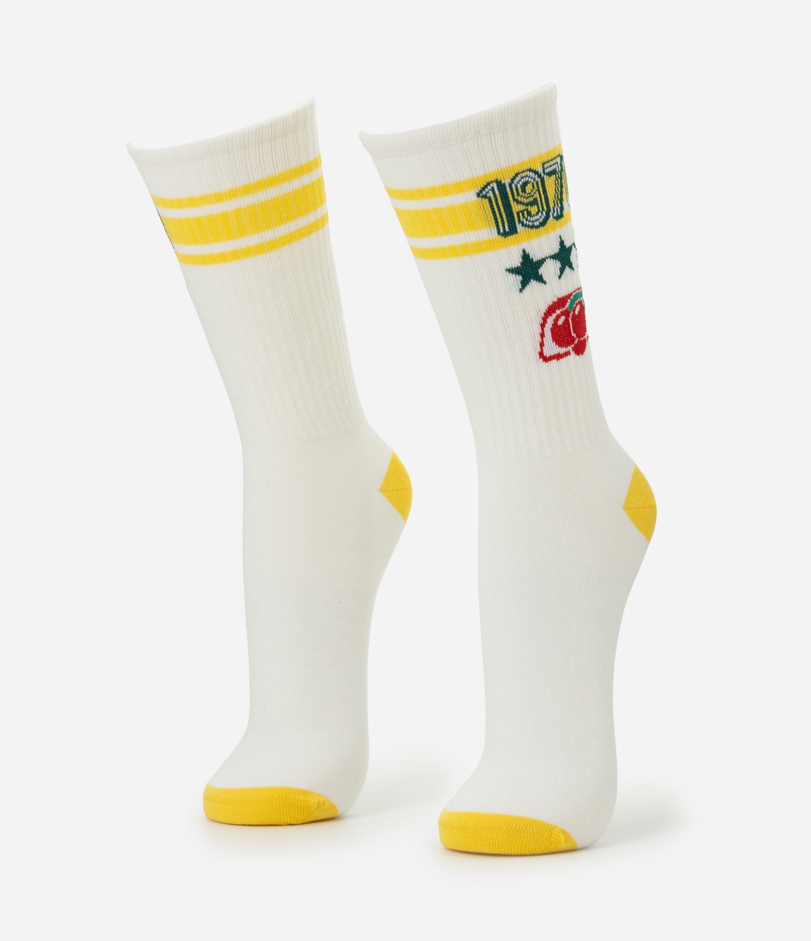 Meia Cano Longo Guaraná Antarctica 1970 Off White 2