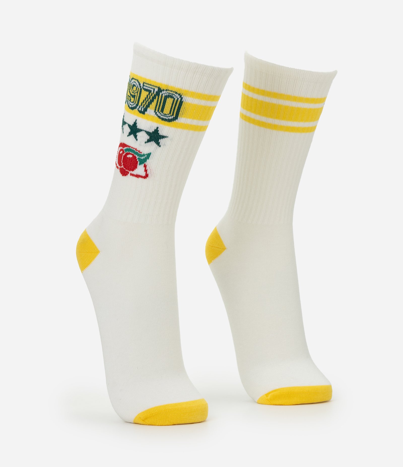 Meia Cano Longo Guaraná Antarctica 1970 Off White 3