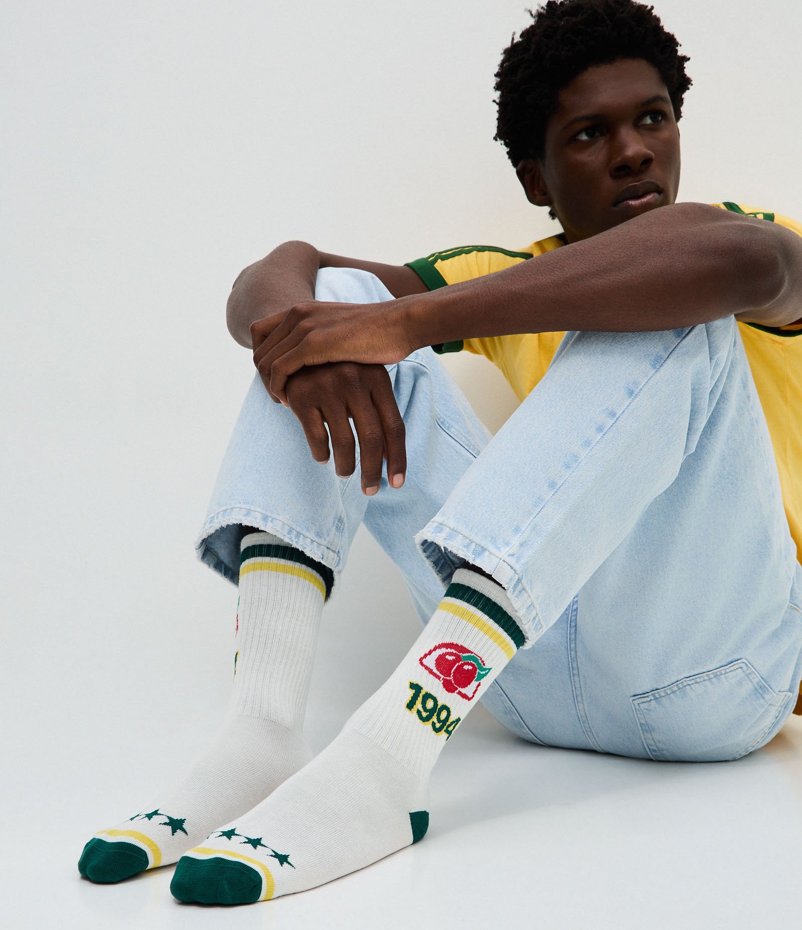 Meia Cano Longo Guaraná Antarctica 1994 Off White 1