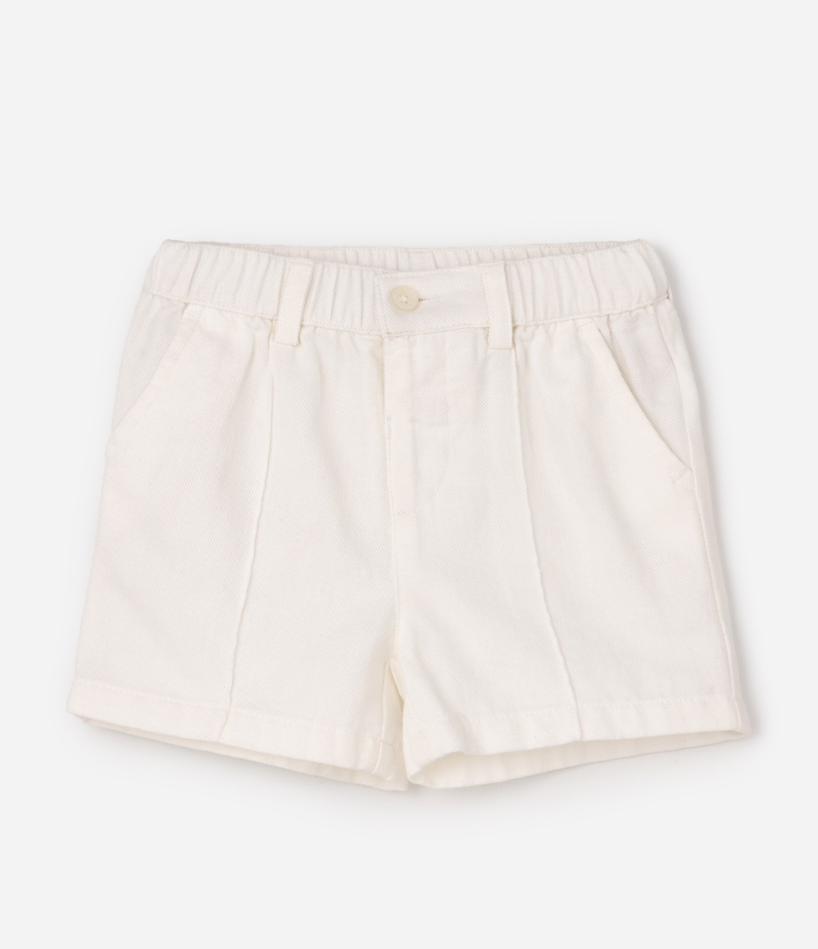 Conjunto Infantil em Algodão com Camisa de Linho - Tam 0 a 18 Meses Branco 6