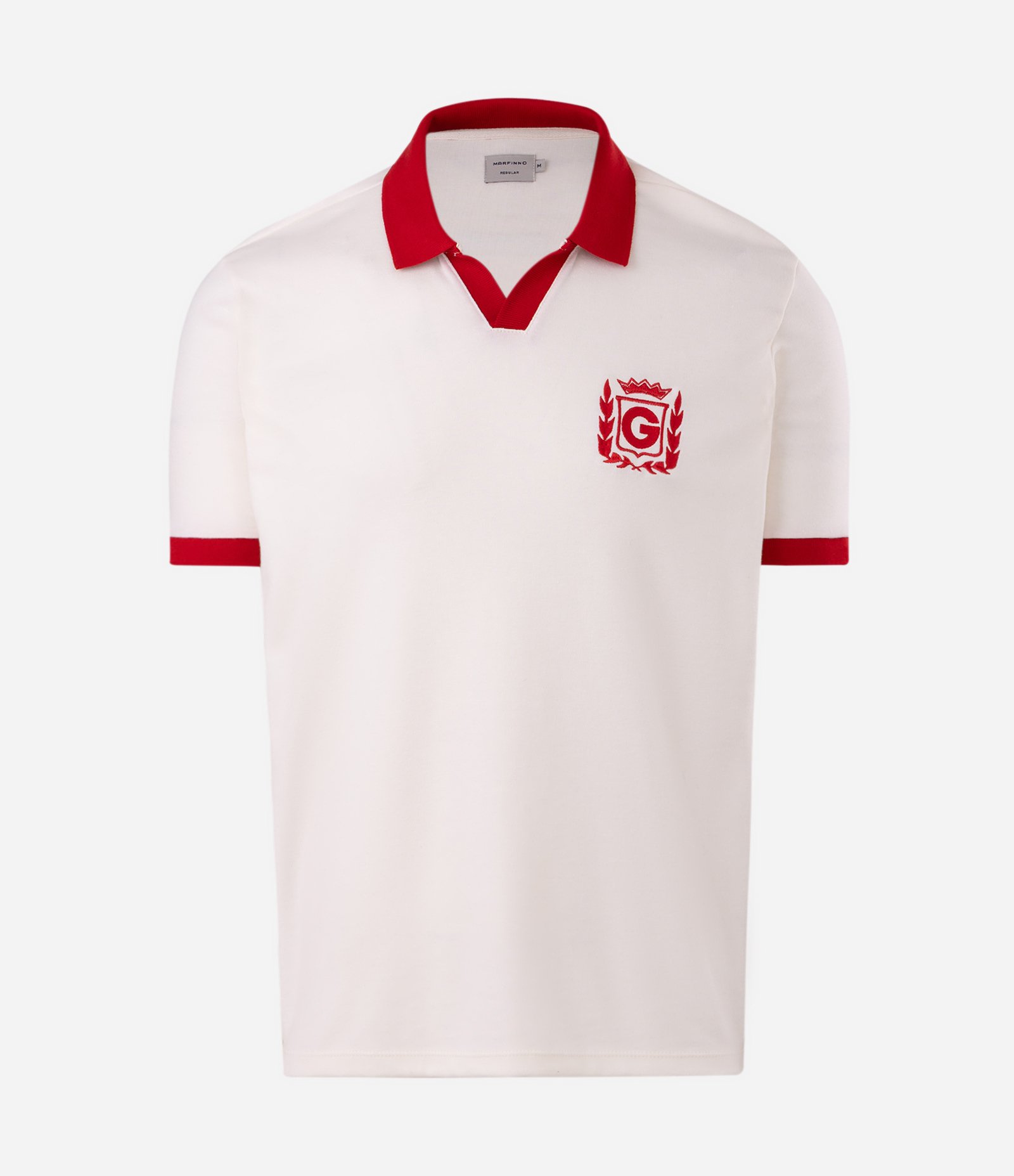 Camiseta Polo em Algodão com Bordado Parintins Boi Garantido Vermelho 4