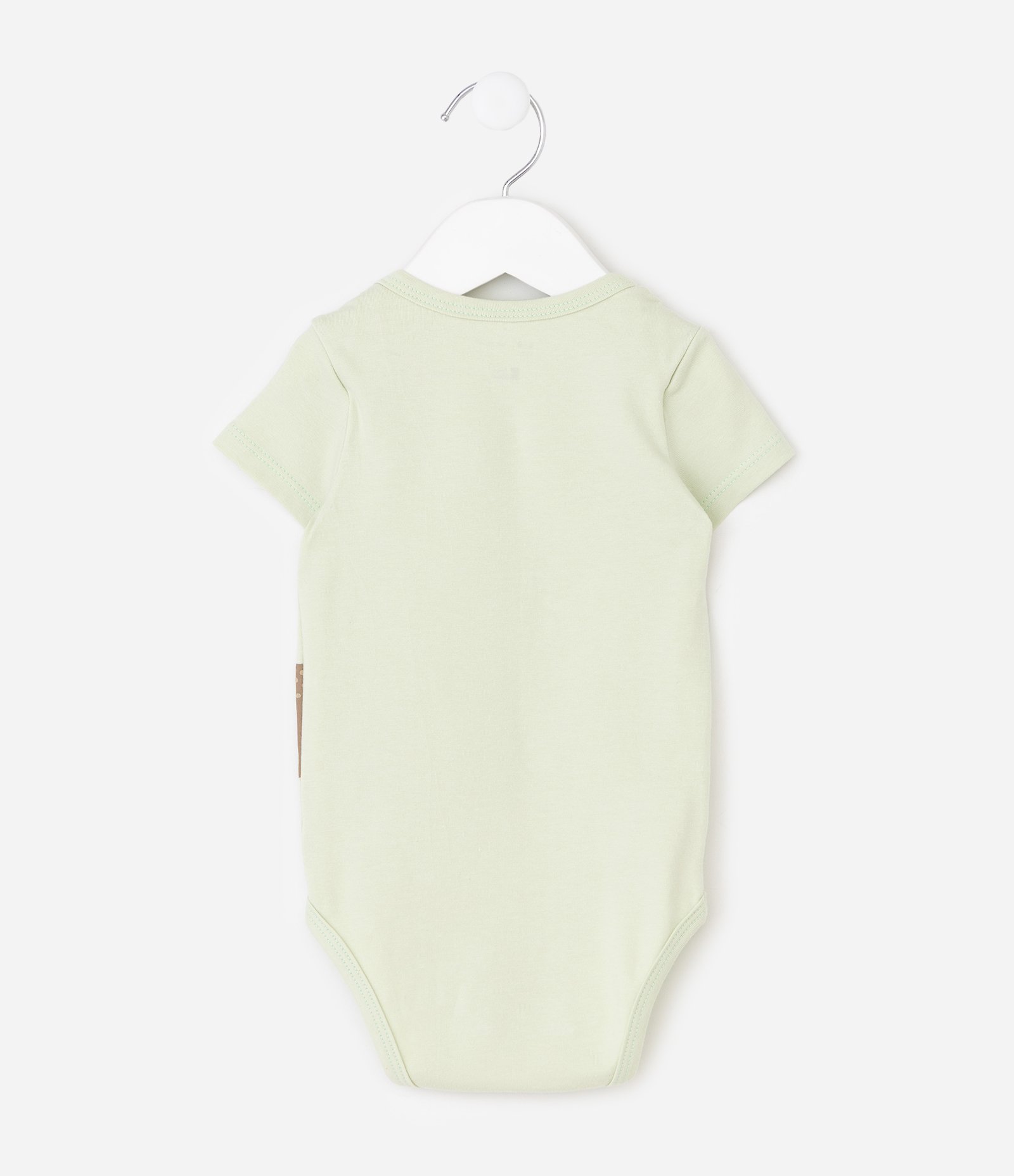 Body Bebê com Estampa Cachorro e Lettering – Tam 0 a 18 Meses Verde Claro 3