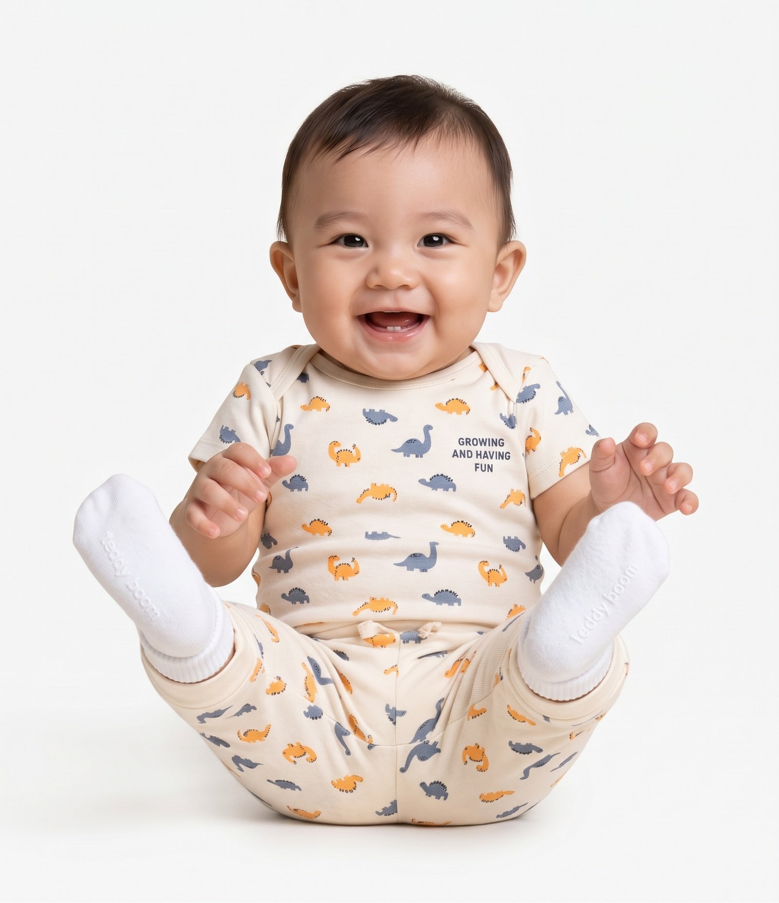 Conjunto Infantil Em Algodão - Tam 0 A 18 Meses Multicores 1