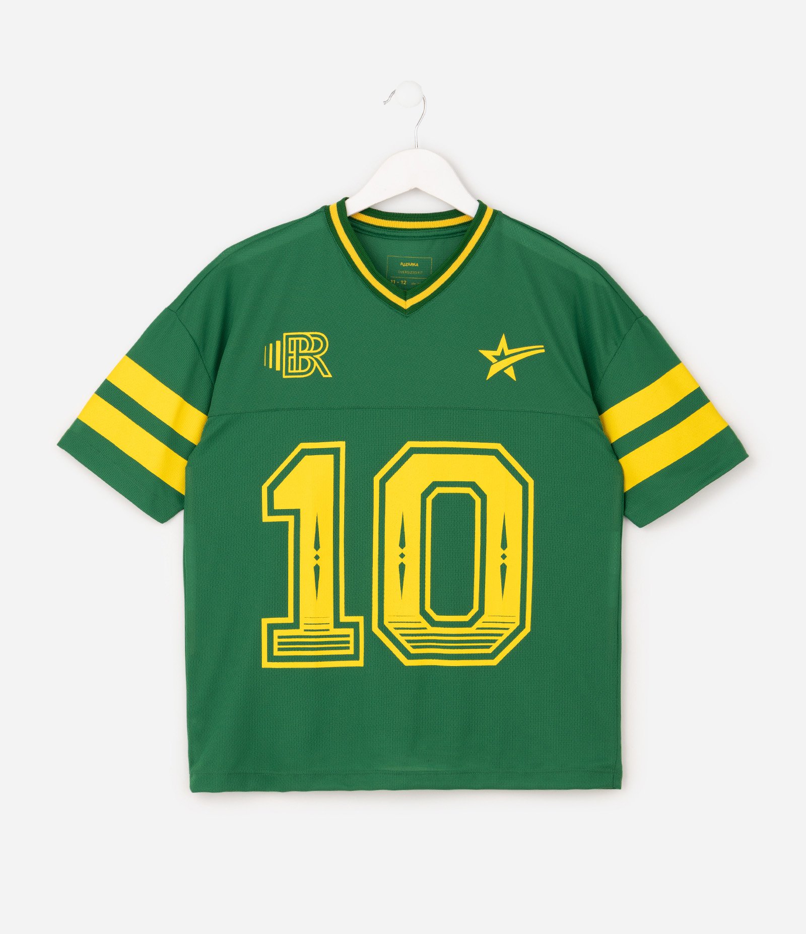 Camiseta Esportiva Infantil com Tecnologia Dry Estampa Brasil – Tam 5 a 14 Anos Verde 2