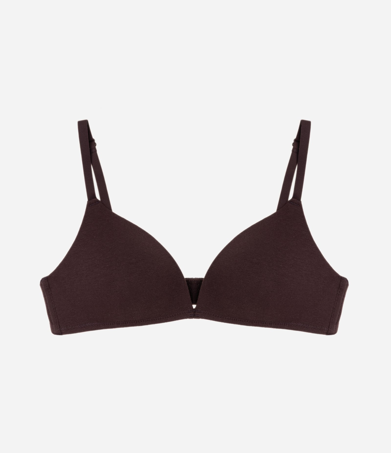 Sutia Bojo Triangular em Cotton Marrom 5