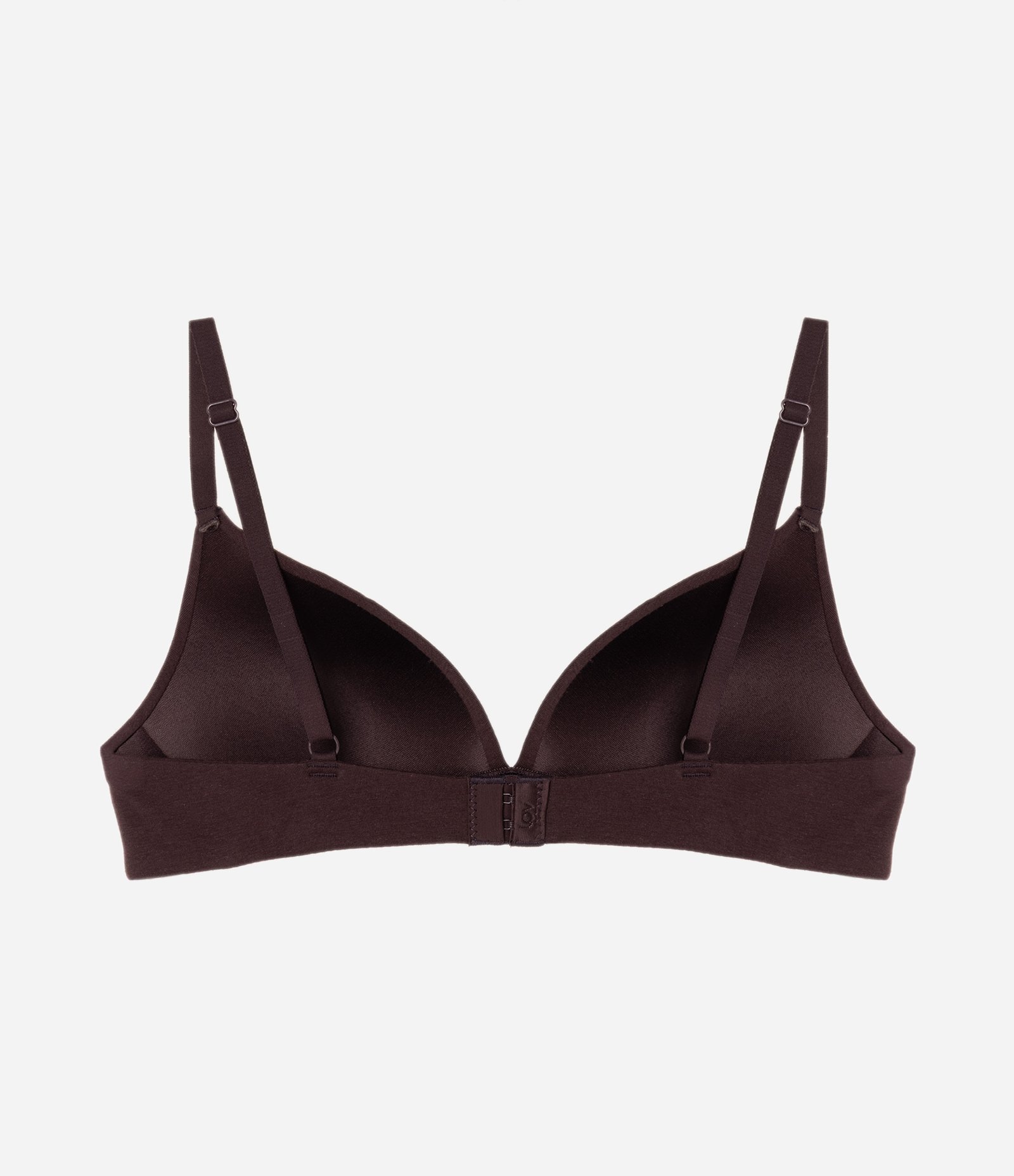 Sutia Bojo Triangular em Cotton Marrom 6