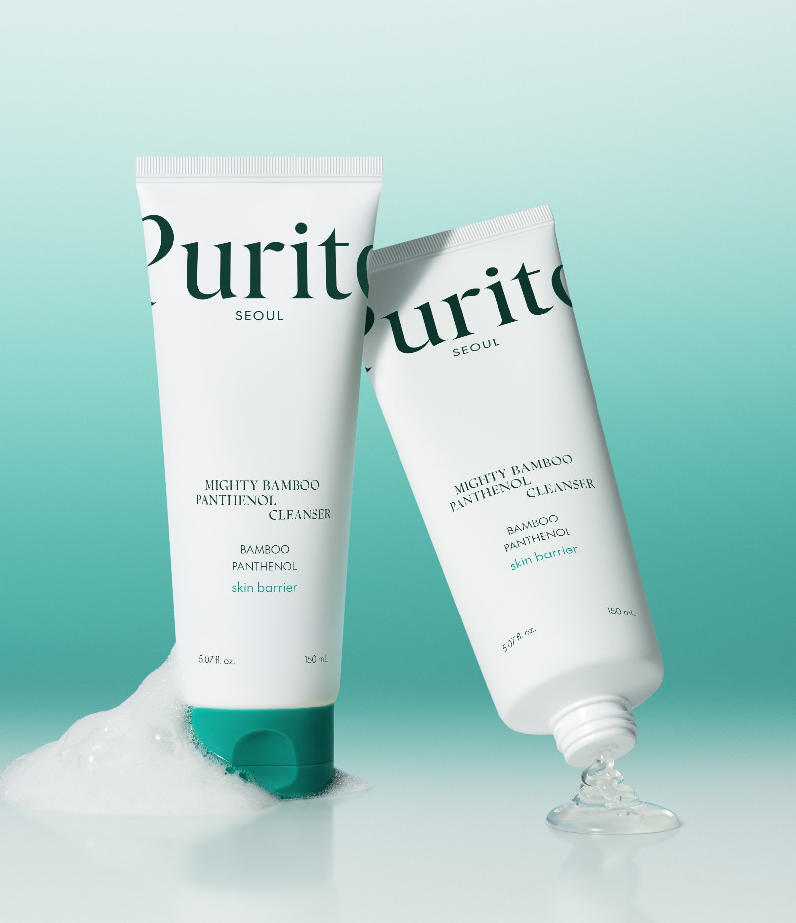 Gel de Limpeza Facial Mighty Bamboo Panthenol Cleanser Purito 150ml 2