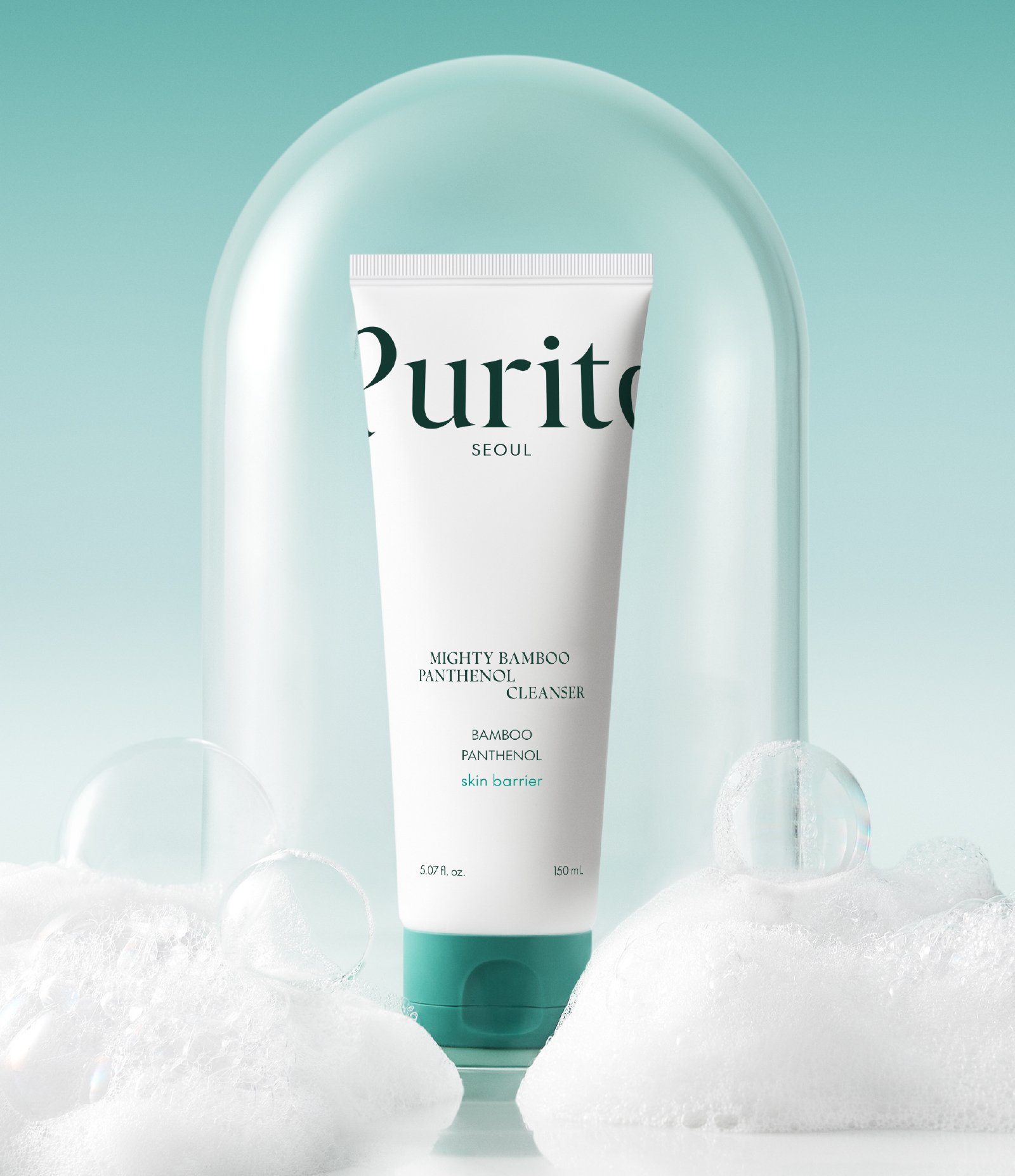 Gel de Limpeza Facial Mighty Bamboo Panthenol Cleanser Purito 150ml 3