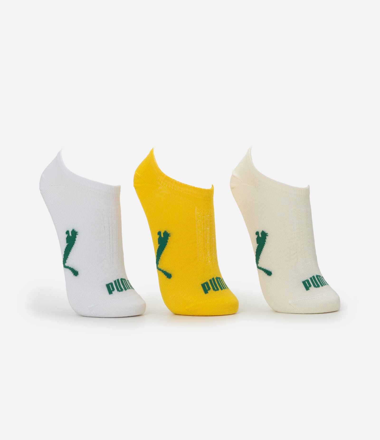 Kit 03 Pares de Meias Esportivas com Cano Invisível Puma Multicores 2