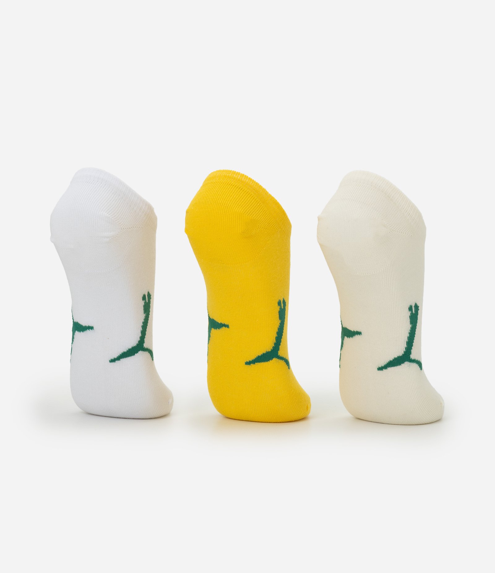Kit 03 Pares de Meias Esportivas com Cano Invisível Puma Multicores 3