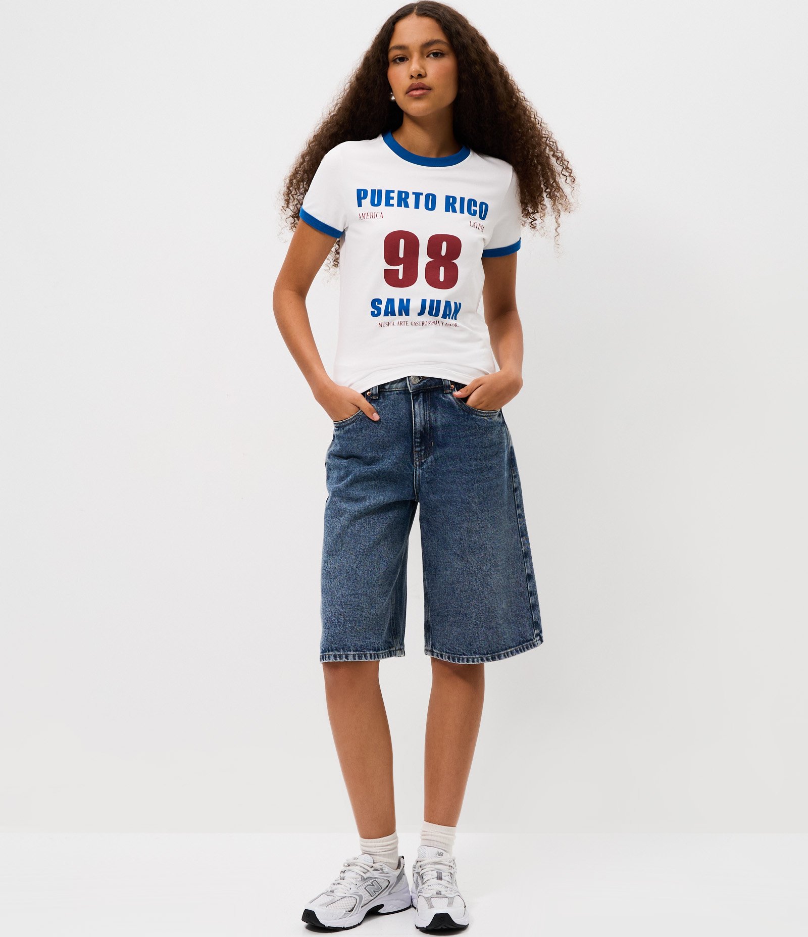 Camiseta com Estampa Lettering San Juan Puerto Rico Branco 2