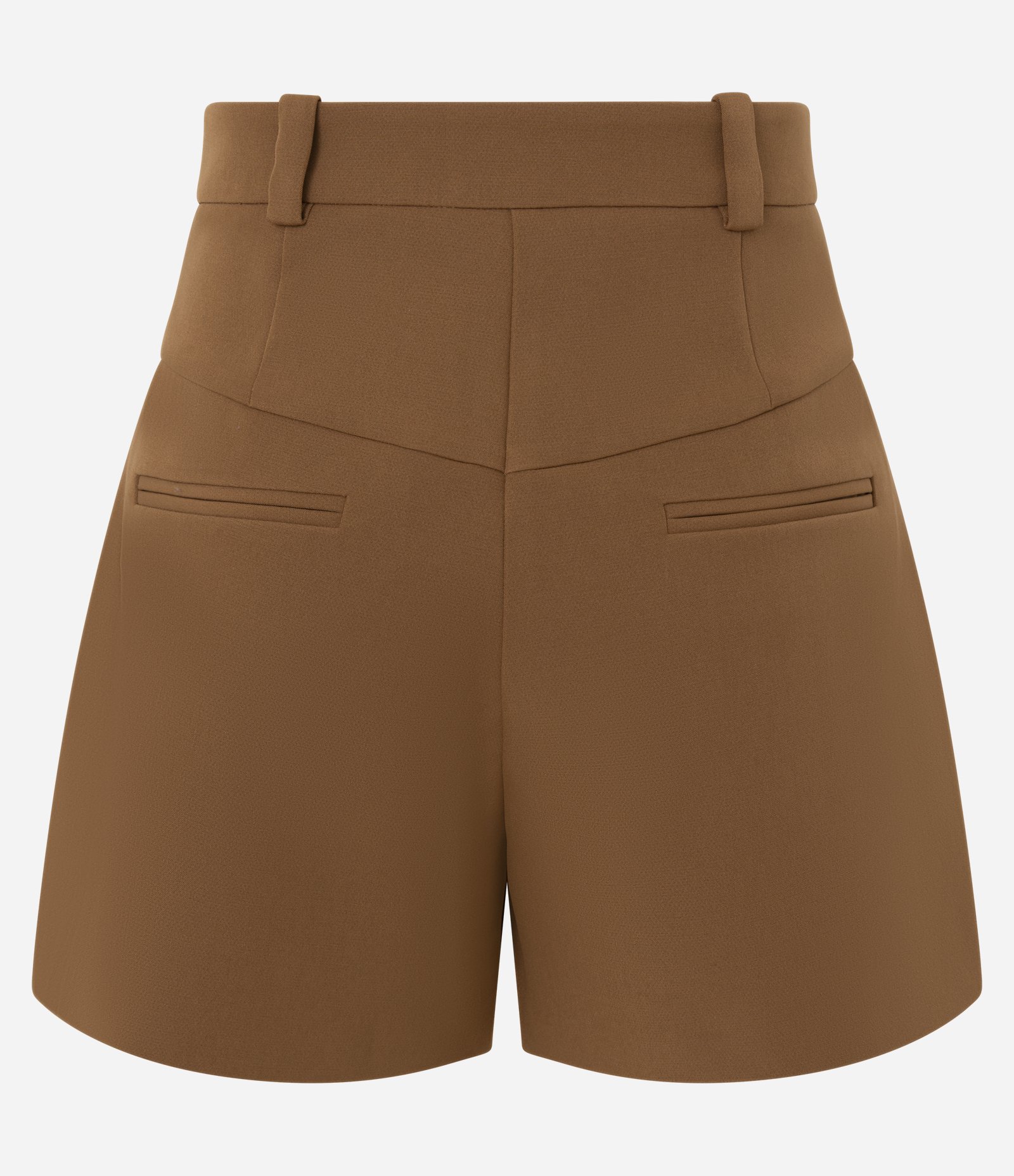 Short Alfaiatado com Pala Diferenciada Marrom 7