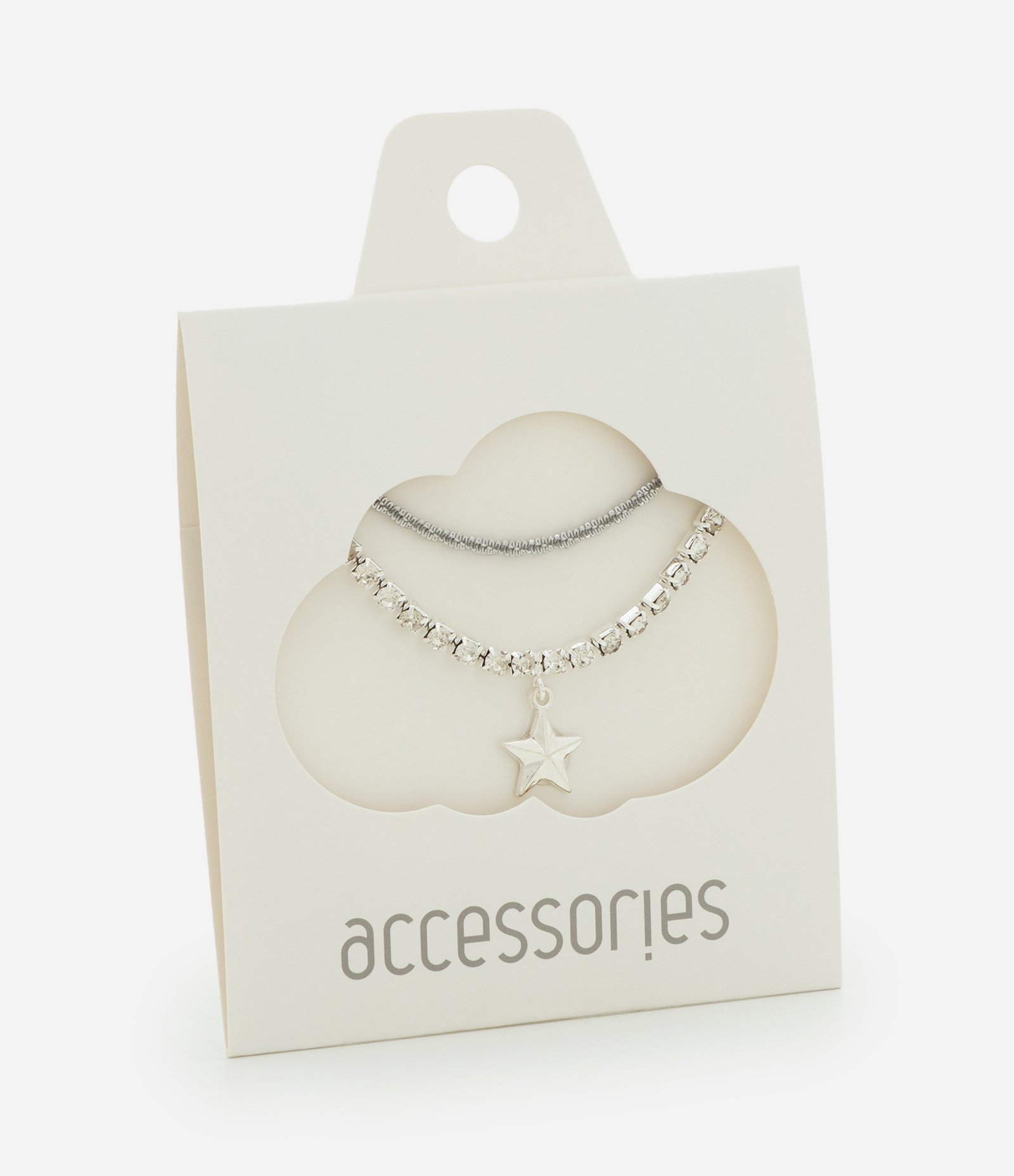 Kit Pulseira Infantil em Metal com Estrela - Tam U Prata 3