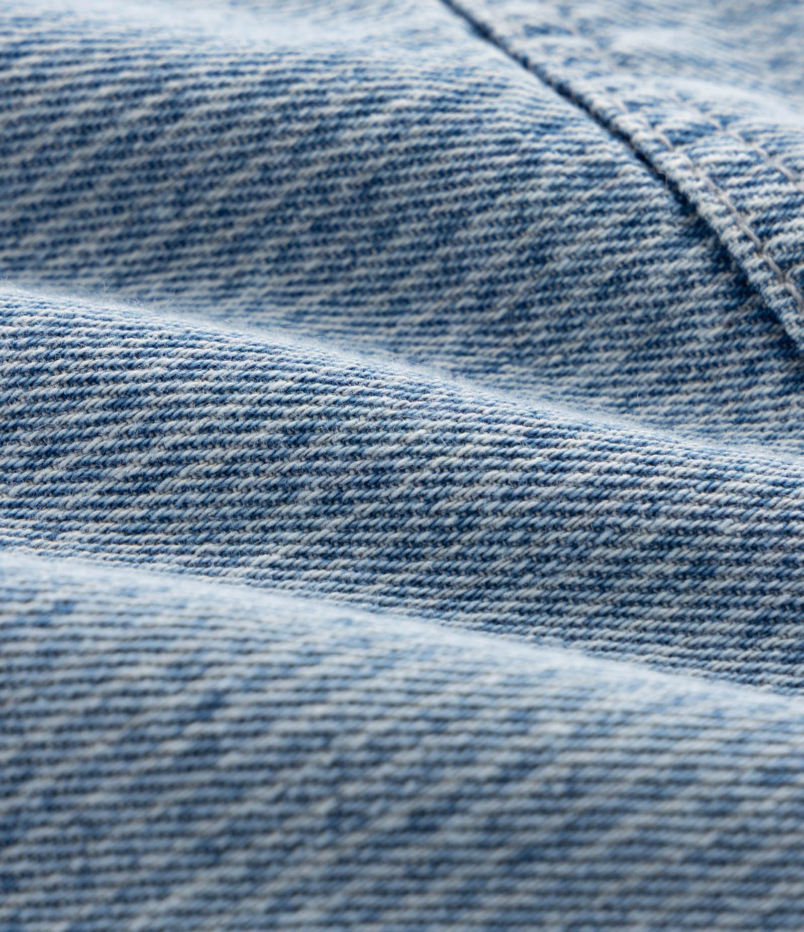 Bermuda Denim Listrada com Cós Elástico Azul 6