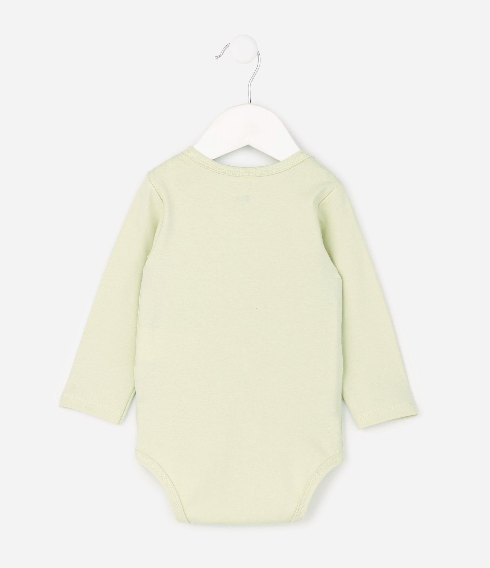 Body Bebê com Estampa Dinossauro e Lettering – Tam 0 a 18 Meses Amarelo Claro 3