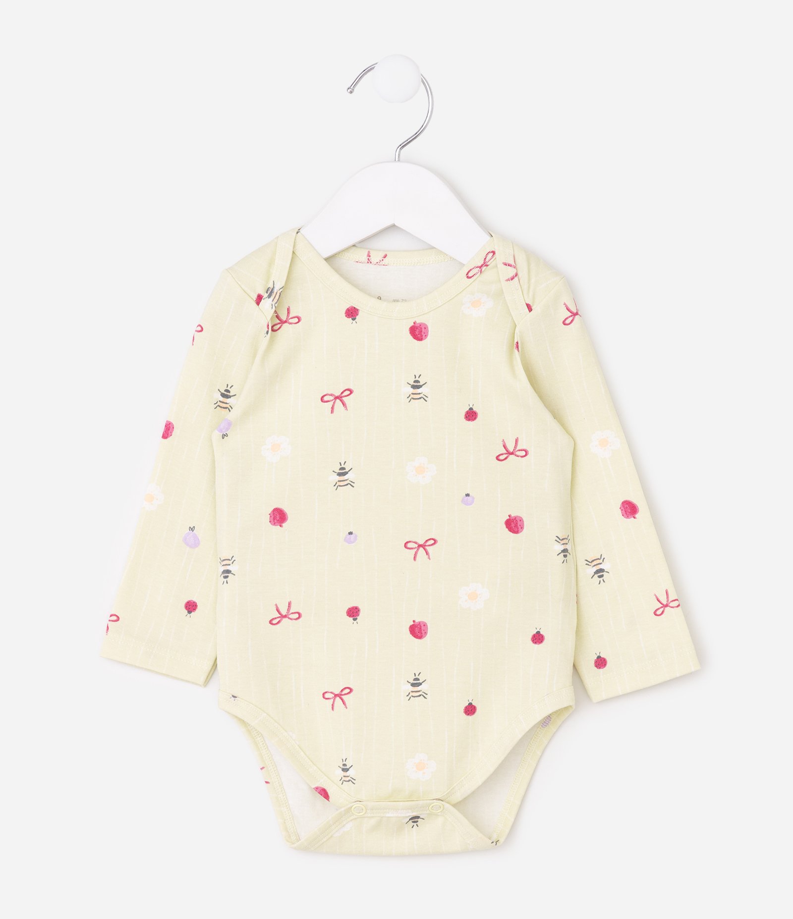 Body Bebê com Estampa Ícones Jardim Encantado – Tam RN a 18 Meses Amarelo claro 2