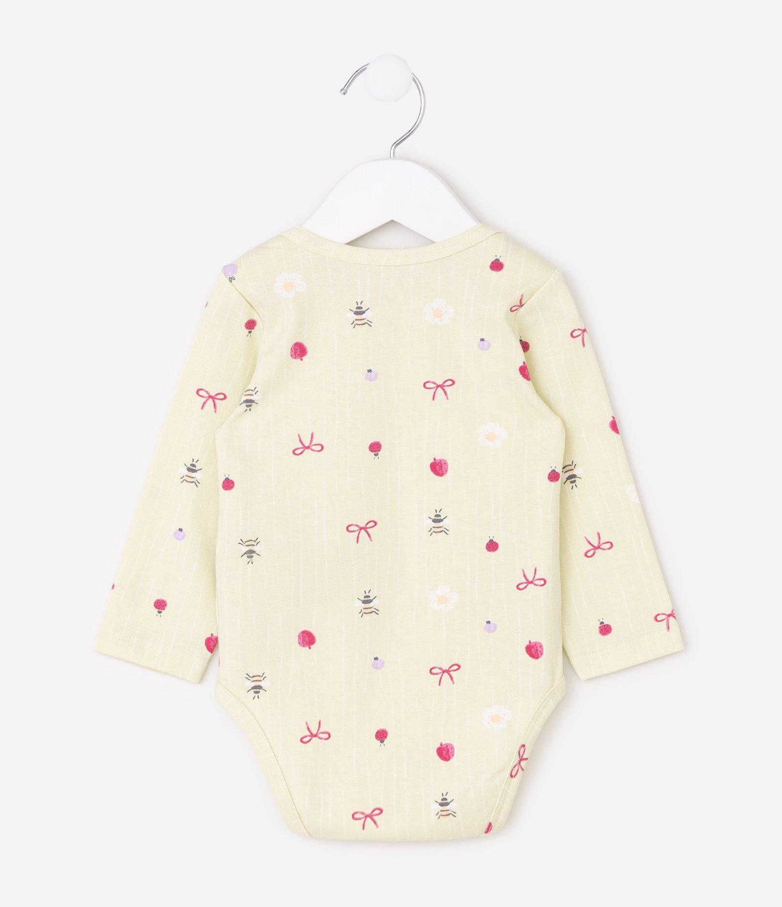 Body Bebê com Estampa Ícones Jardim Encantado – Tam RN a 18 Meses Amarelo claro 3