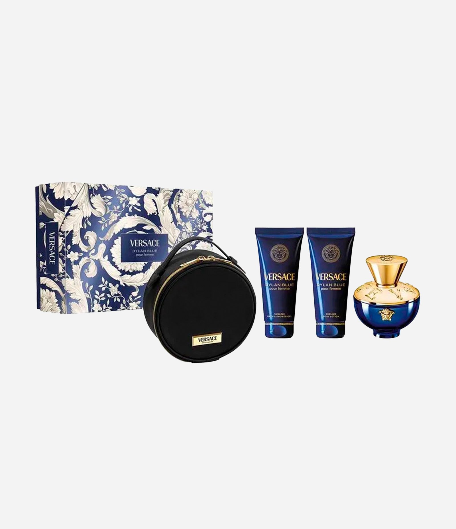 Kit Versace Dylan Blue Pour Femme EDP 100ml + Body Shower Gel 100ml + Body lotion 100ml KIT 1