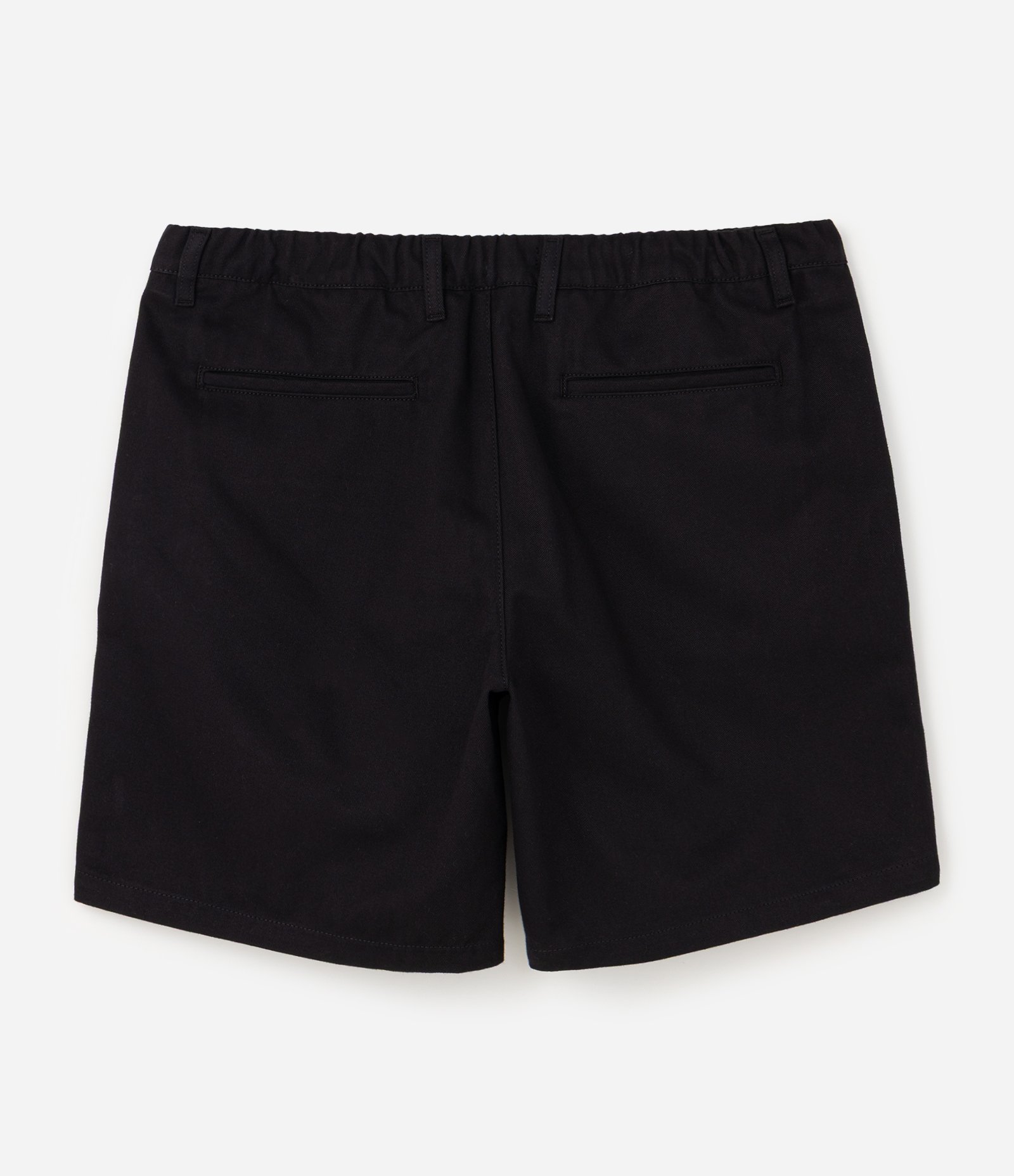 Bermuda Sarja Reta com Cós Elástico Preto 5