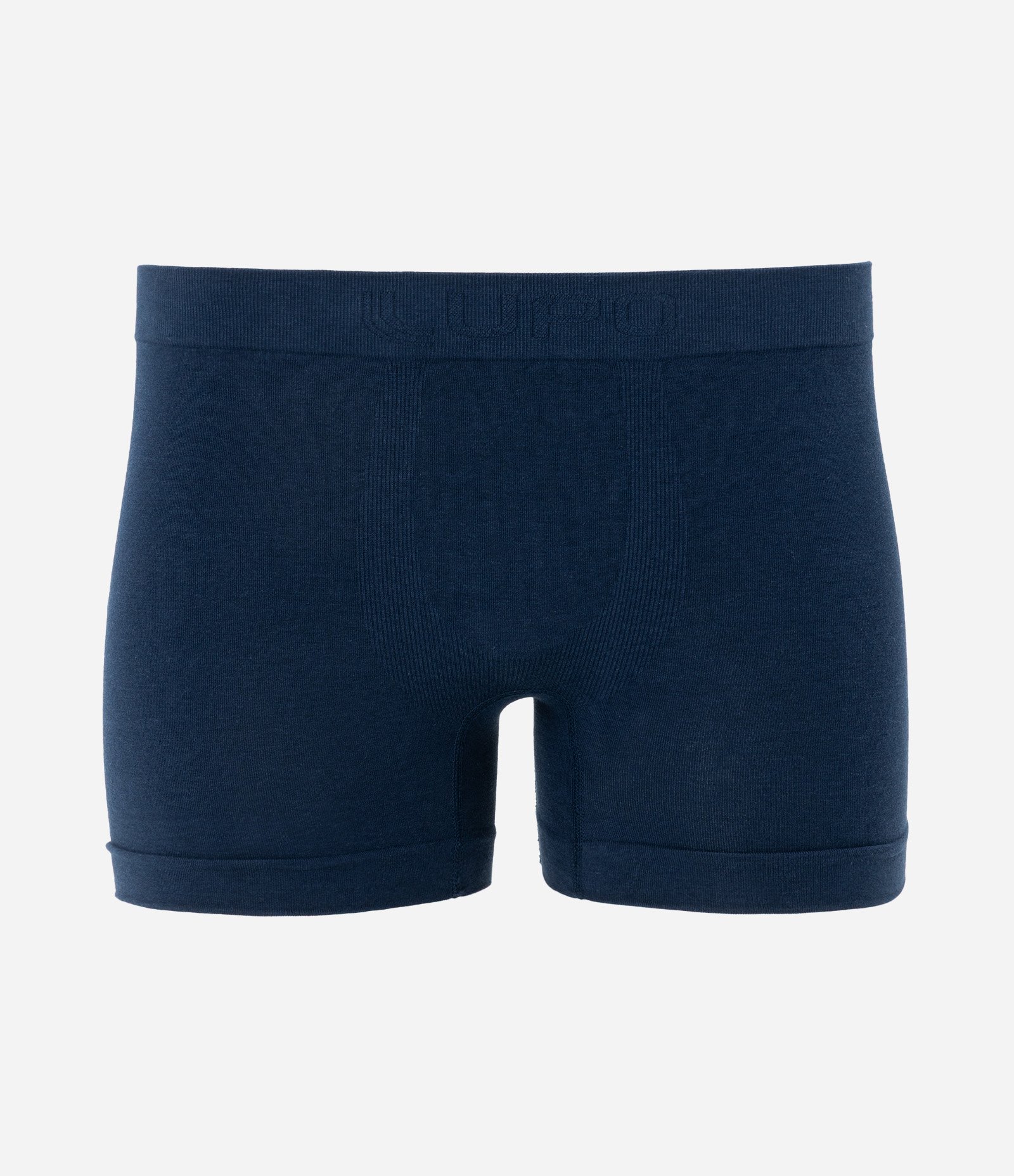 Cueca Boxer Liso Seamless Microfibra Azul 1