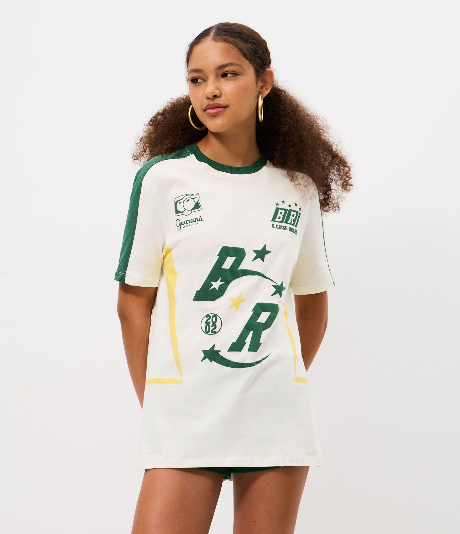 Camiseta em Algodão Estampa Guaraná Puro Sabor Brasil Off White 2
