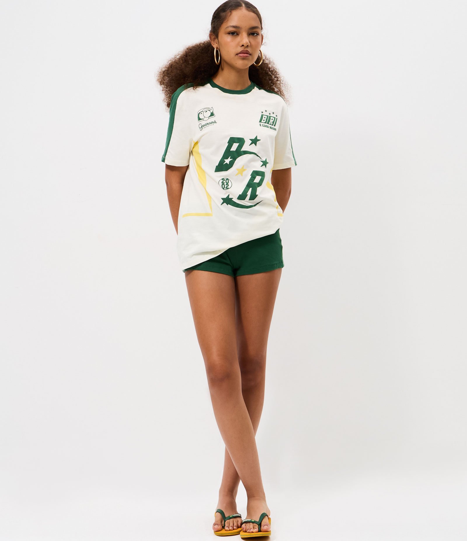 Camiseta em Algodão Estampa Guaraná Puro Sabor Brasil Off White 3