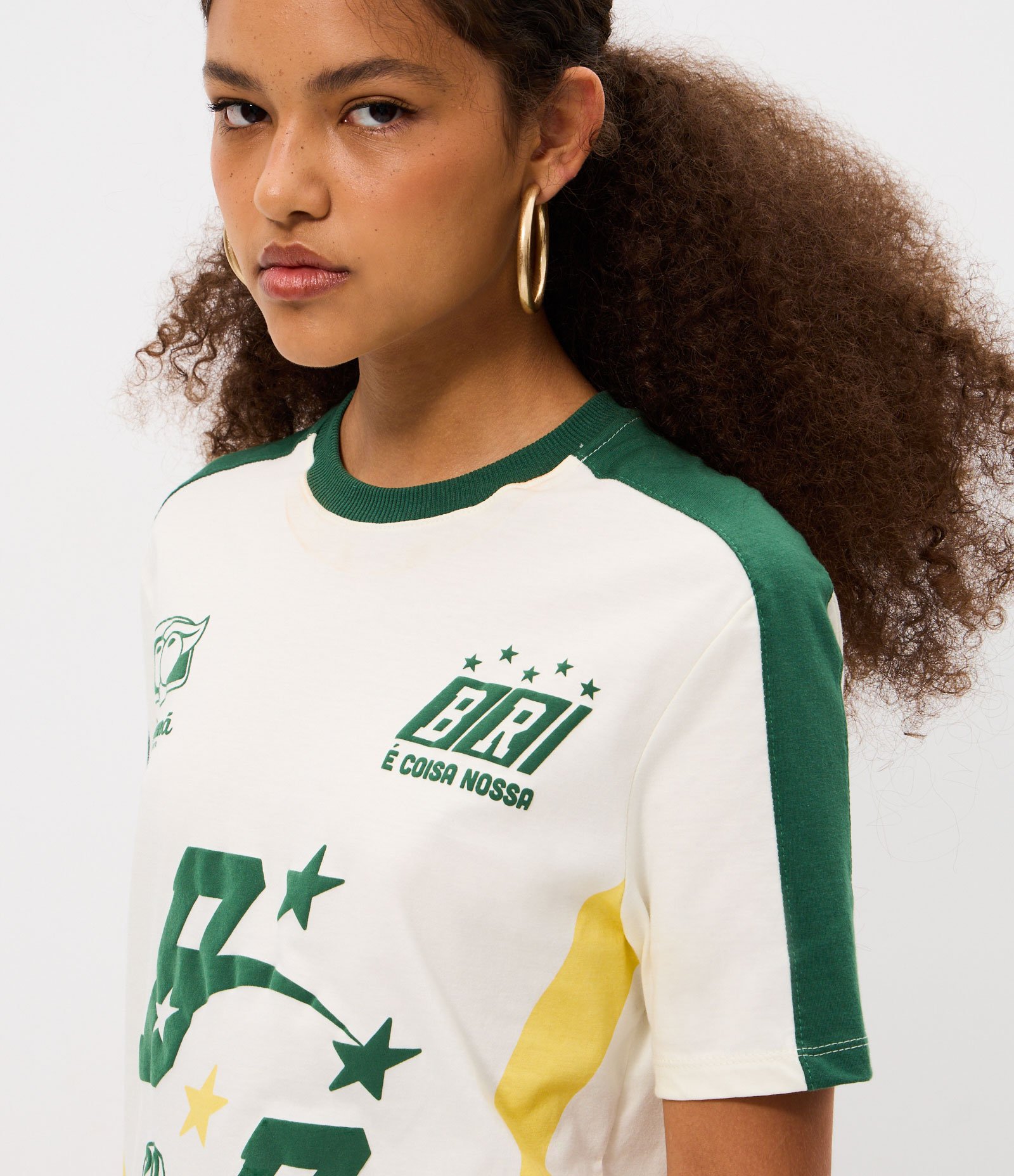 Camiseta em Algodão Estampa Guaraná Puro Sabor Brasil Off White 4