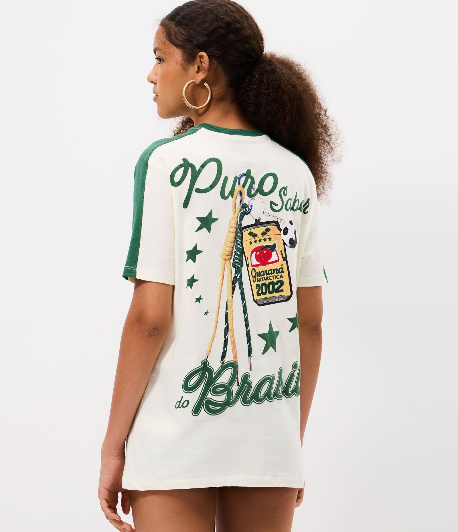 Camiseta em Algodão Estampa Guaraná Puro Sabor Brasil Off White 5