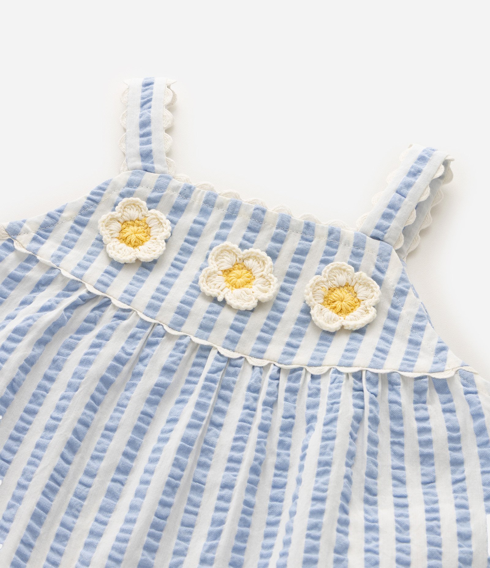 Conjunto Infantil em Laise com Babado - Tam 1 a 6 Anos Branco 5