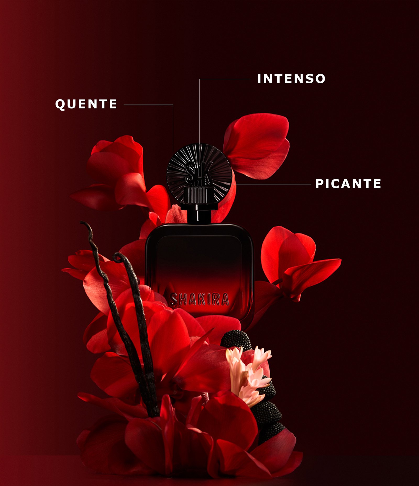 Kit Shakira Rojo EDP 80 ml + Creme corporal 75 ml KIT 3