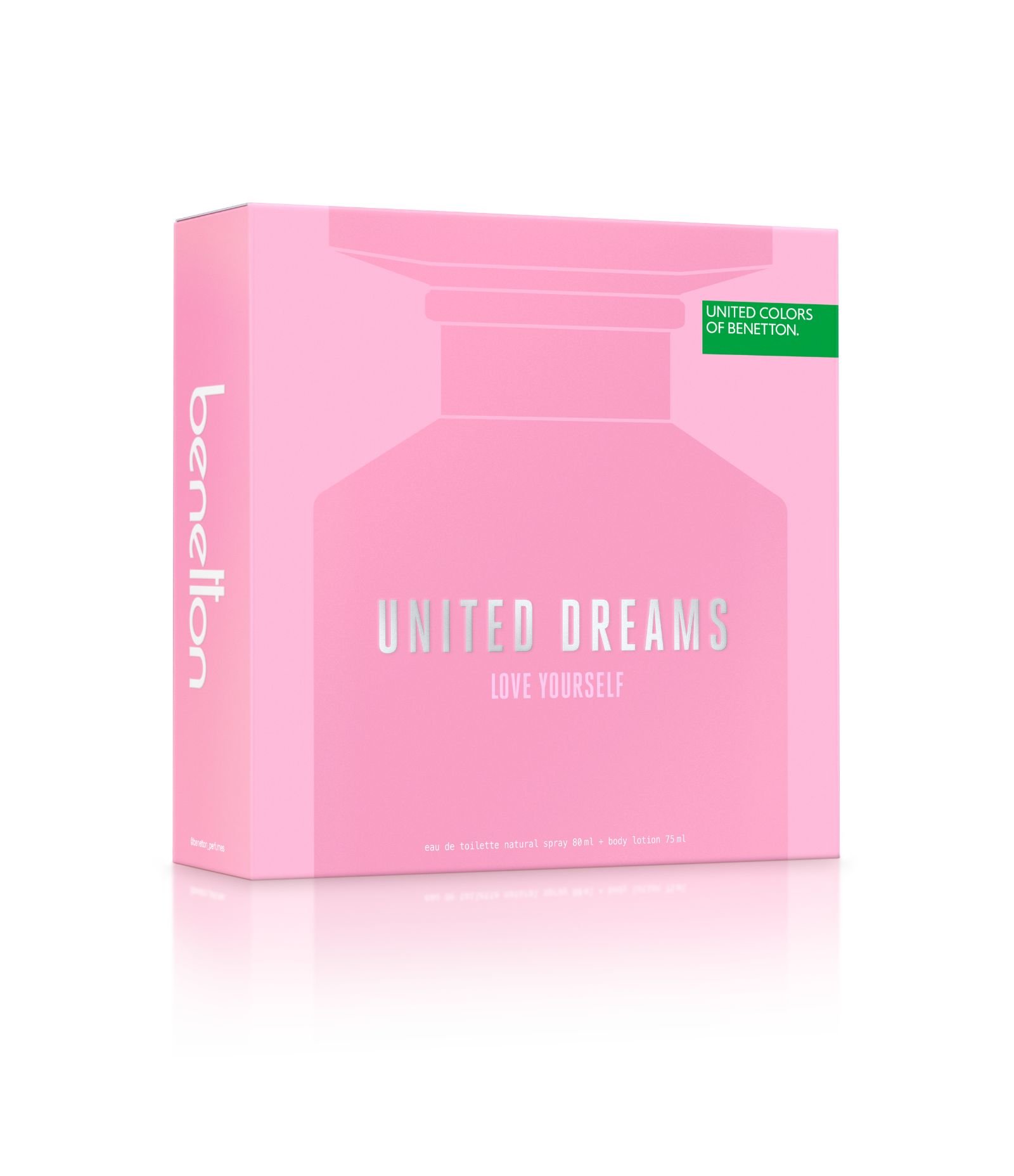 Kit United Colors Of Benetton Dreams Love Yourself For Her EDT 80 ml + Creme corporal 75 ml KIT 2