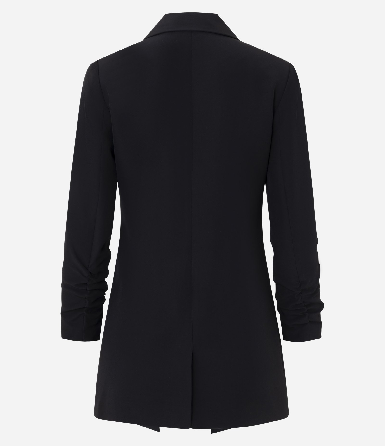Blazer Alongado com Manga Franzida Preto 2