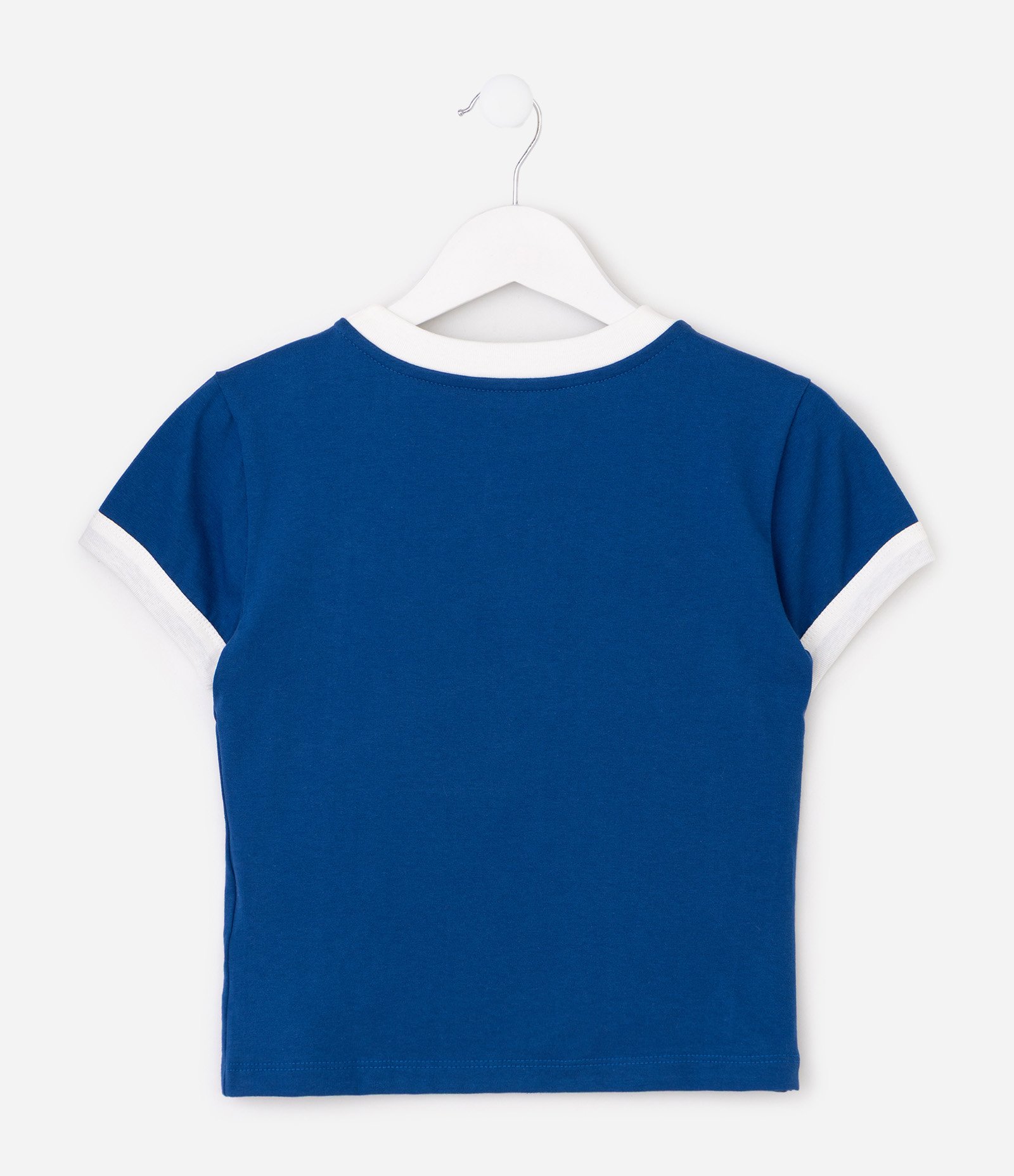 Baby Look Infantil com Bordado Hello Kitty – Tam 5 a 16 Anos Azul 2