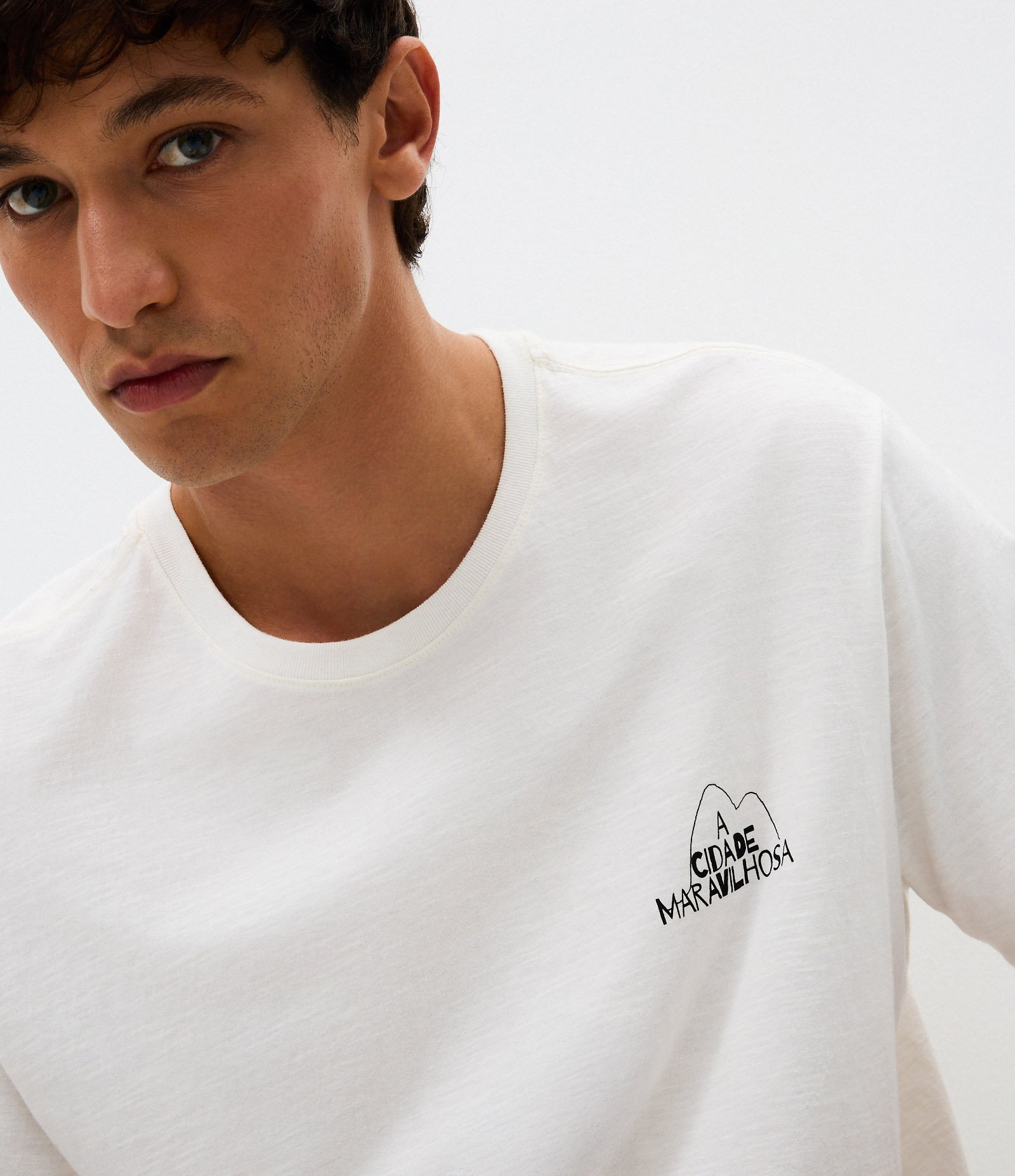 Camiseta Comfort Rio de Janeiro Coqueiro Branco 3