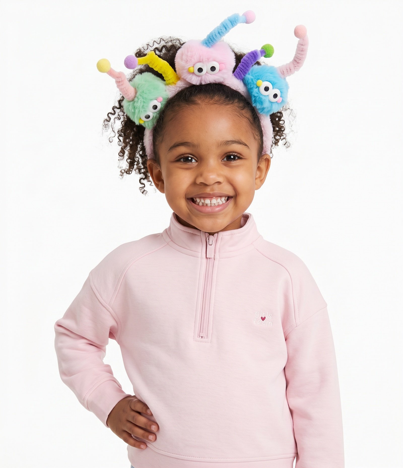 Tiara infantil de Monstrinhos Malucos - Tam Ú´nico Rosa 2