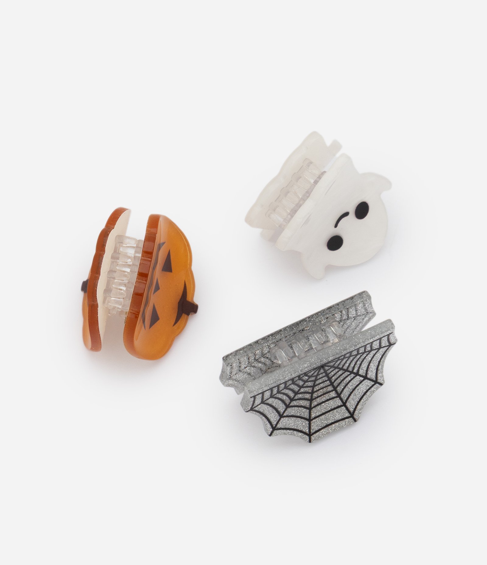 Kit 3 Piranha de Cabelo Infantil Em Plástico Halloween - Tam Único Multicores 2