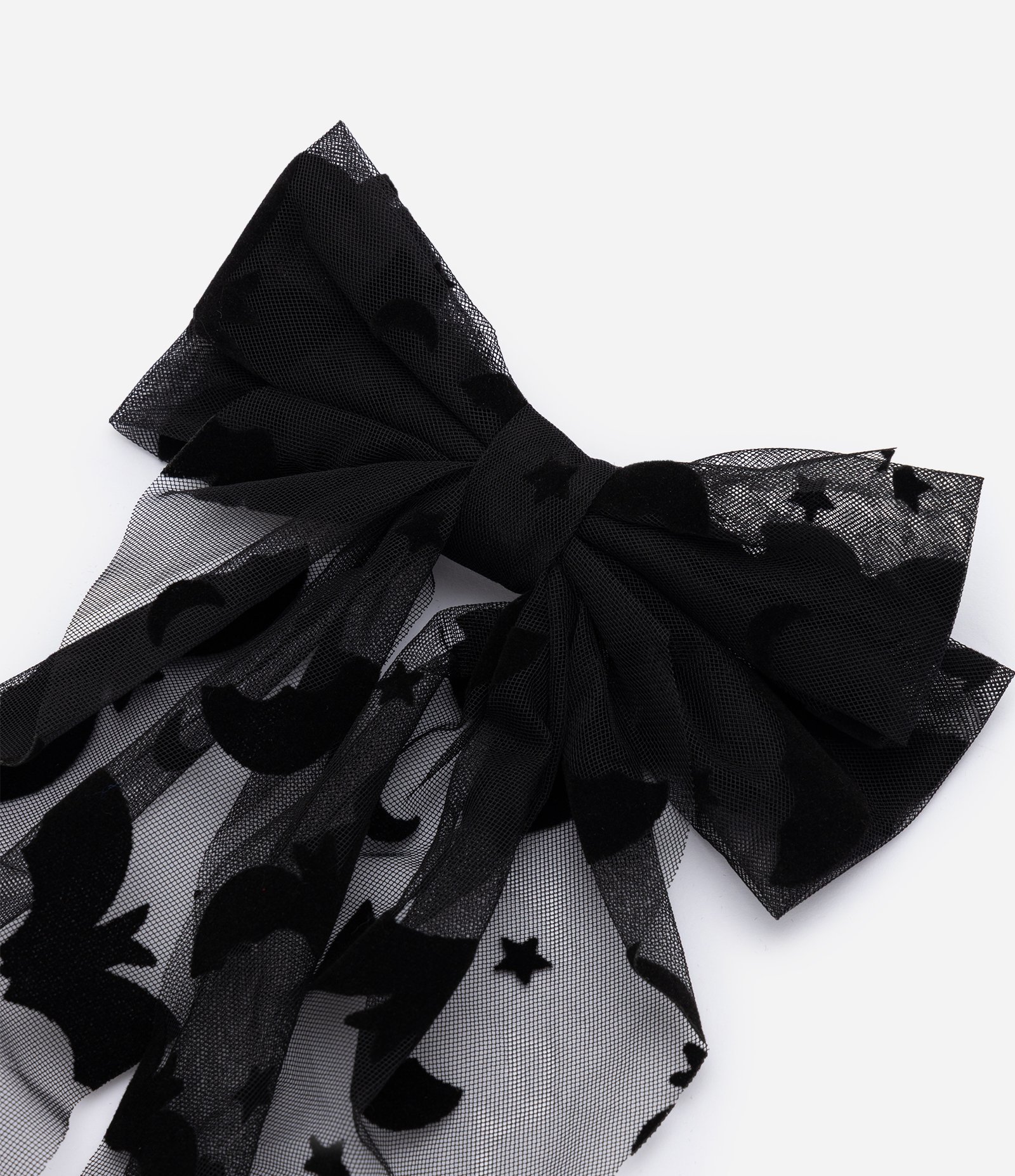 Laço de Cabelo Infantil Accessories Estampa de Morcegos - Tam Único Preto 2