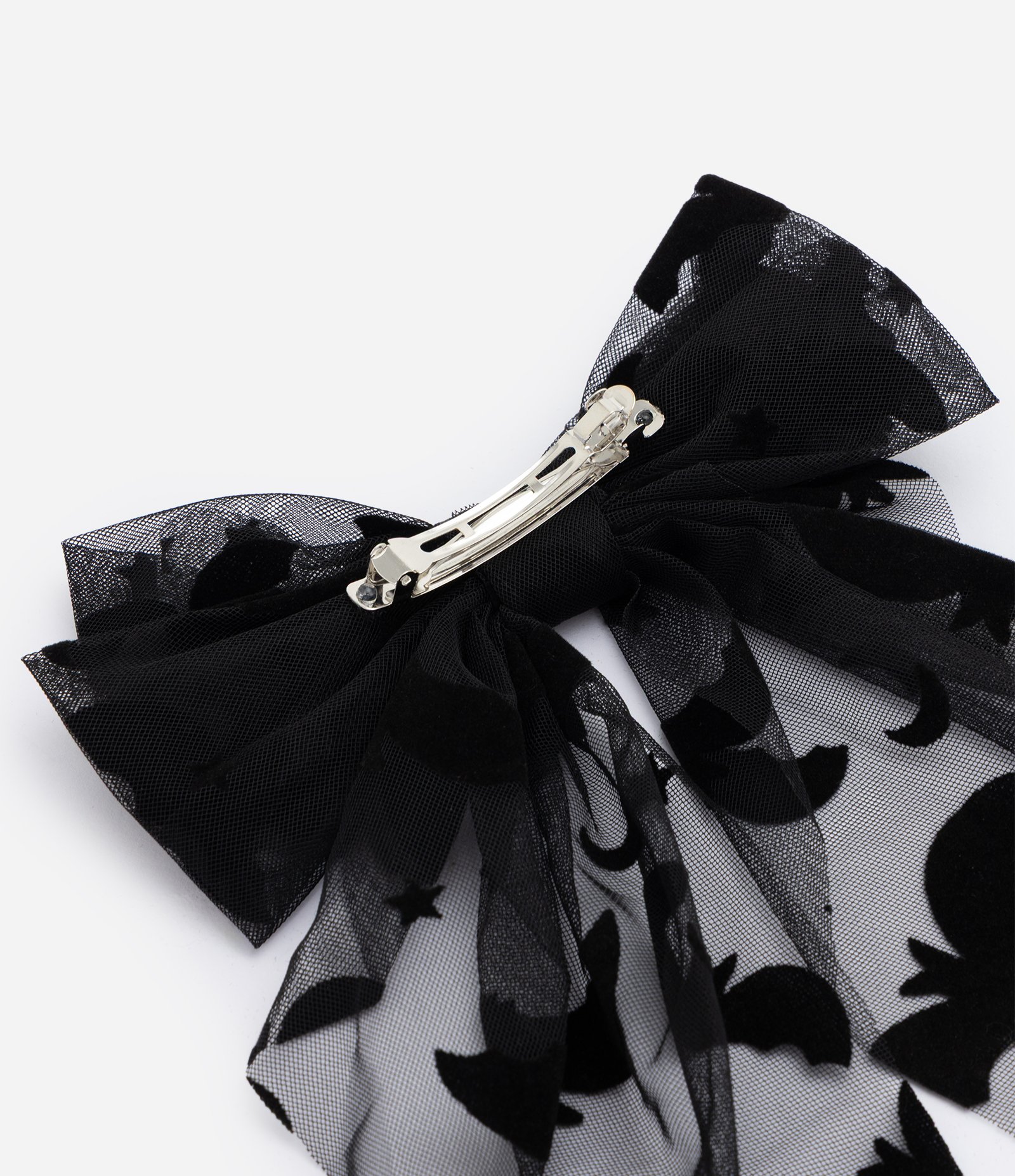 Laço de Cabelo Infantil Accessories Estampa de Morcegos - Tam Único Preto 3