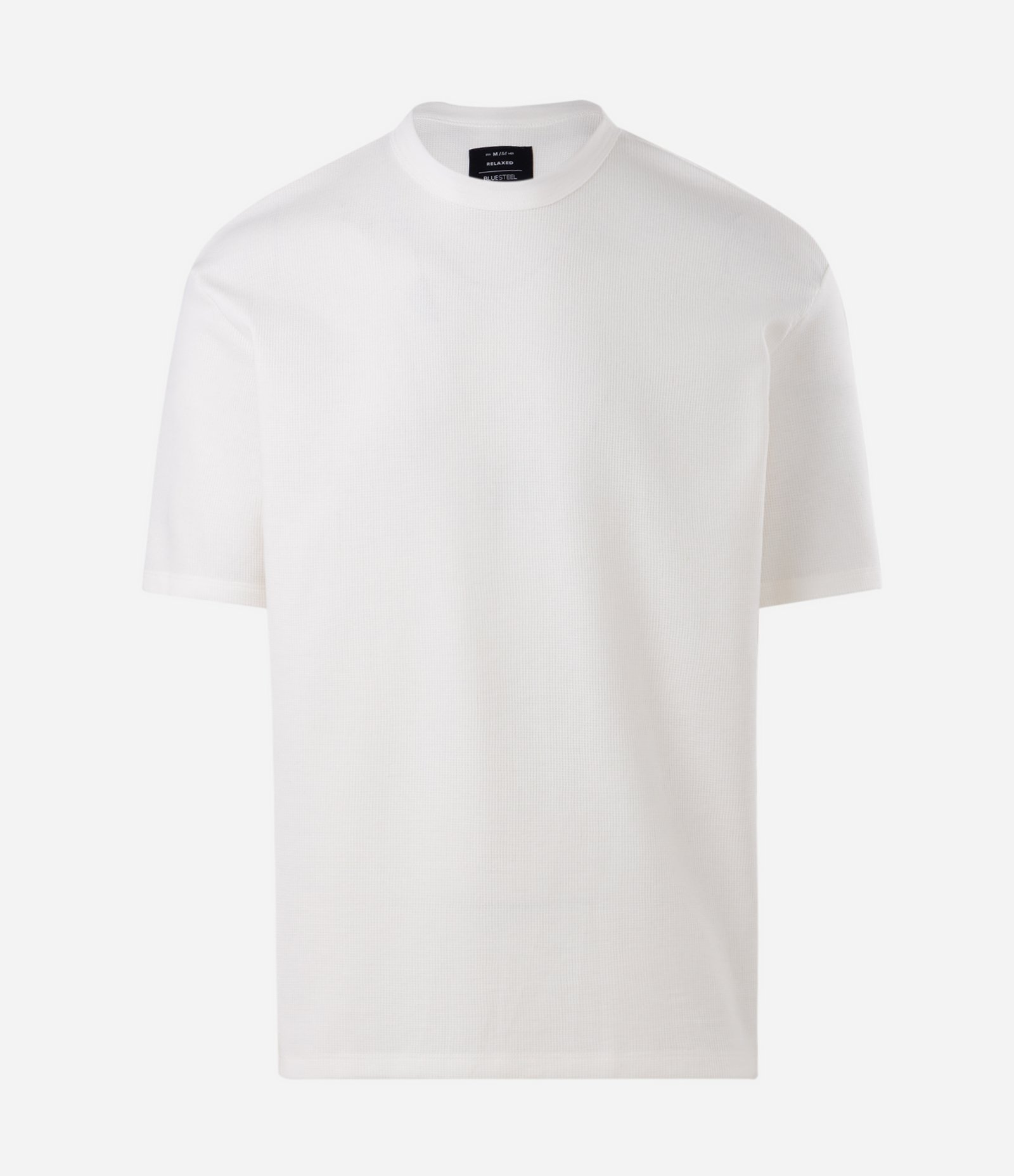Camiseta Relaxed e Texturizada Mini Waffle Branco 1