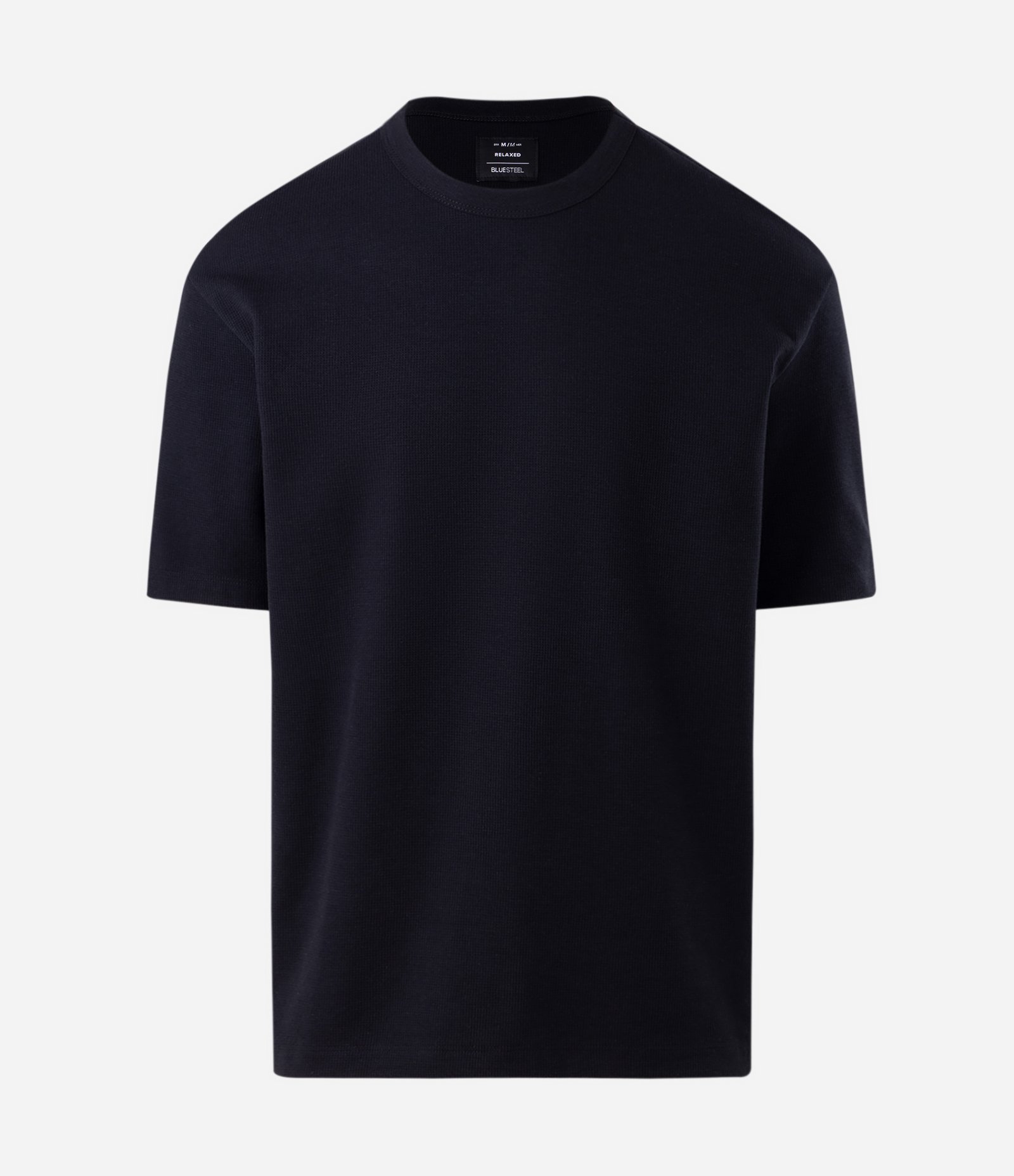 Camiseta Relaxed e Texturizada Mini Waffle Preto 1