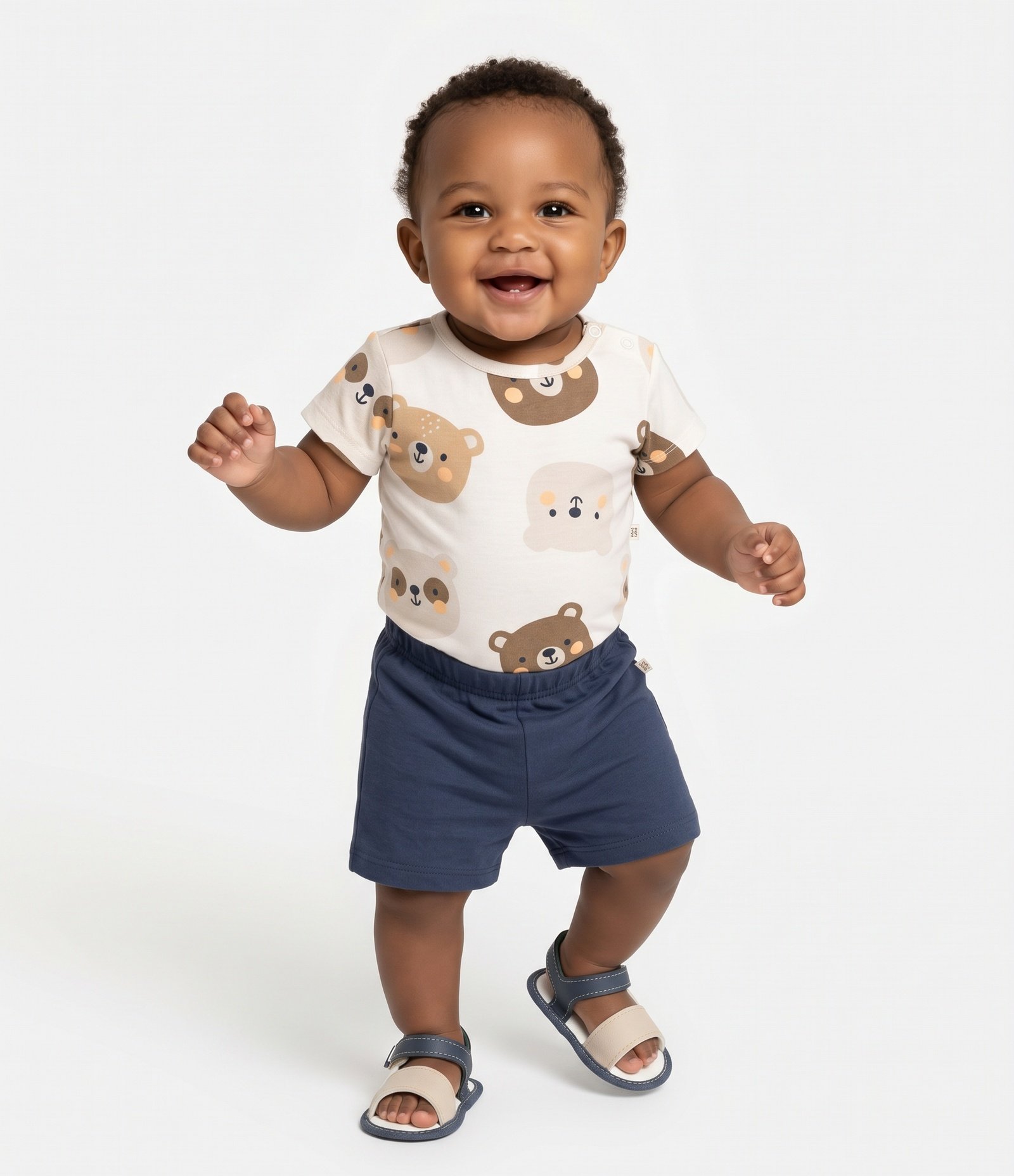 Conjunto Infantil Teddy Boom Body - Tam RN - 18 Meses Branco 1