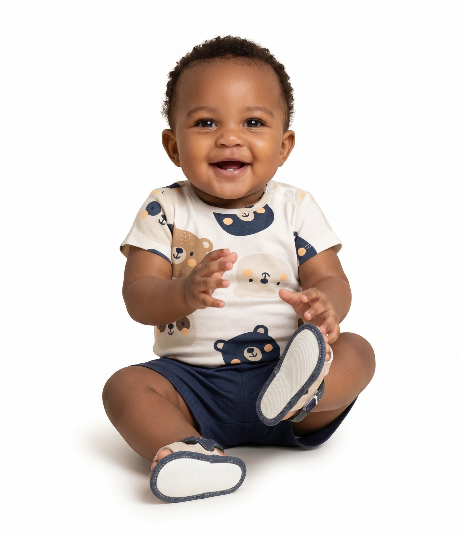 Conjunto Infantil Teddy Boom Body - Tam RN - 18 Meses Branco 2