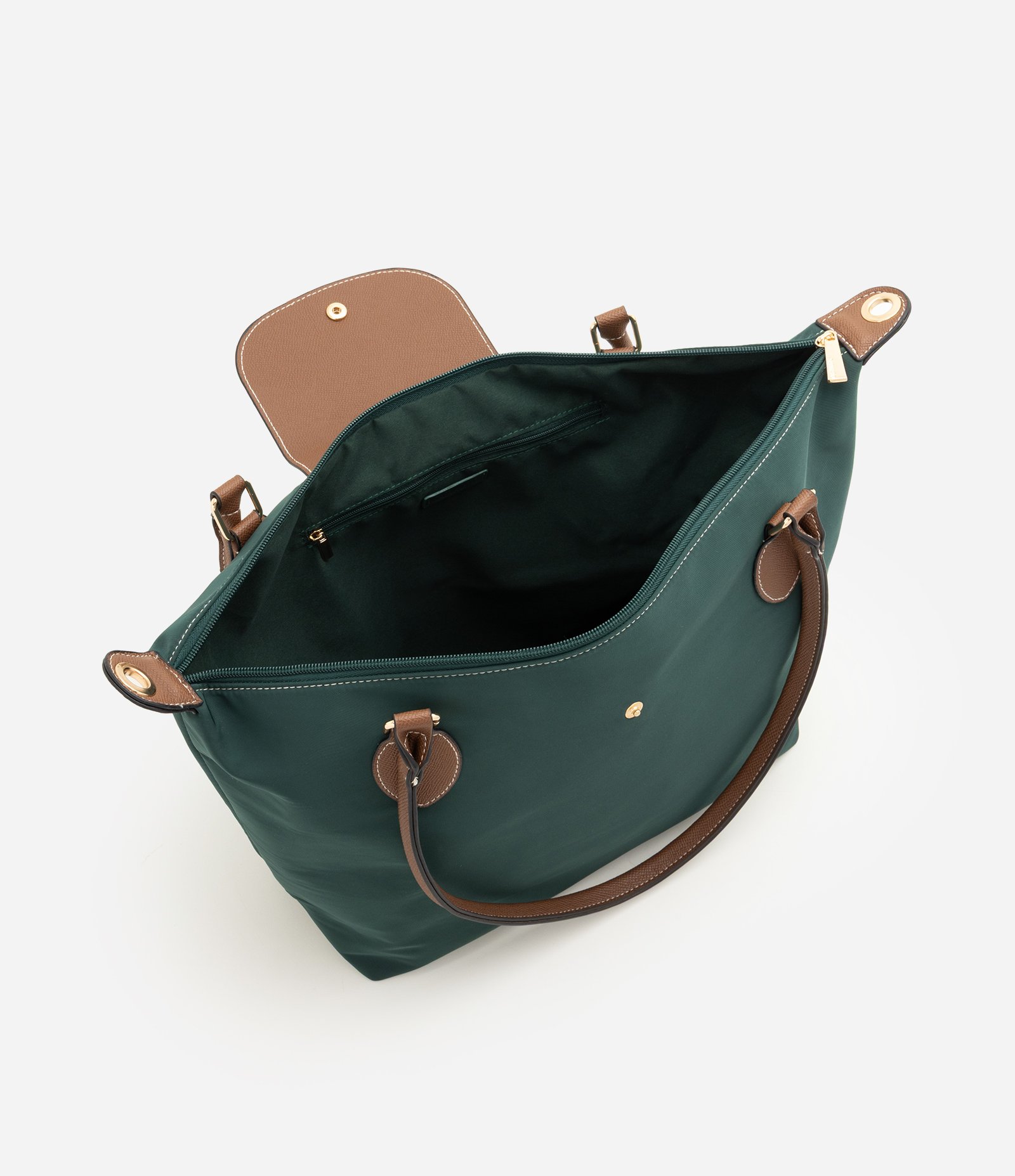 Bolsa Média com Lapela e Alça Removível Verde 5