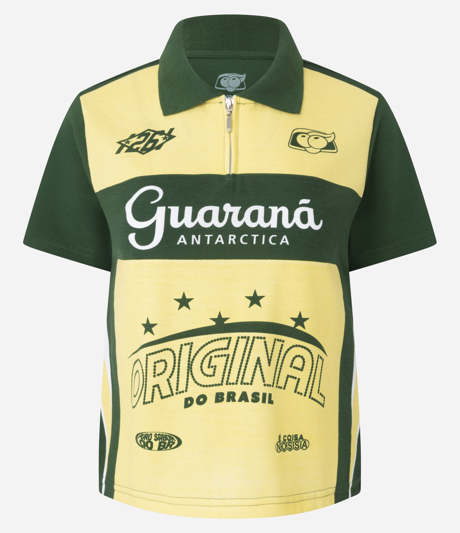 Camiseta Polo com Estampa Guaraná Antarctica Verde 5