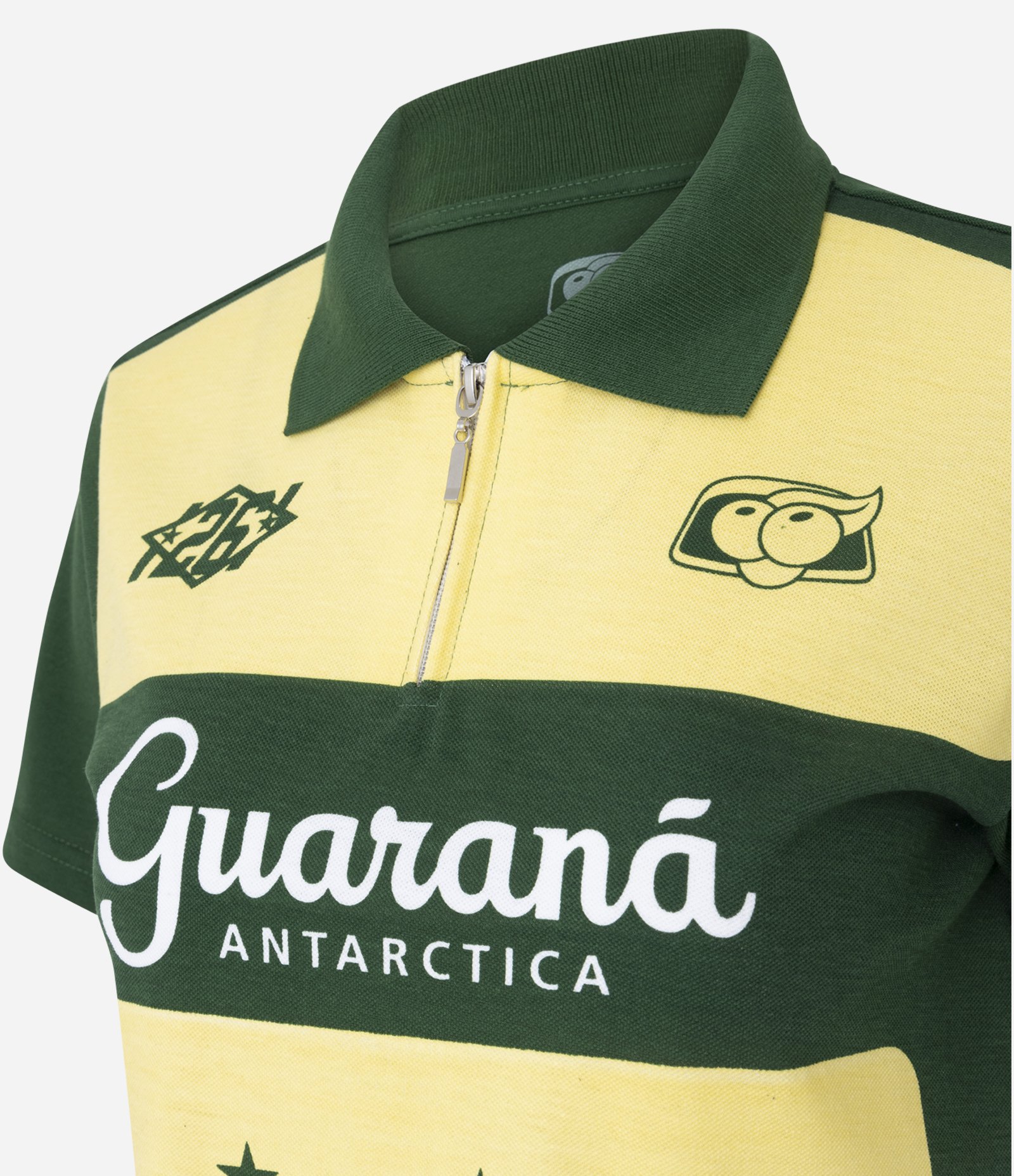 Camiseta Polo com Estampa Guaraná Antarctica Verde 6