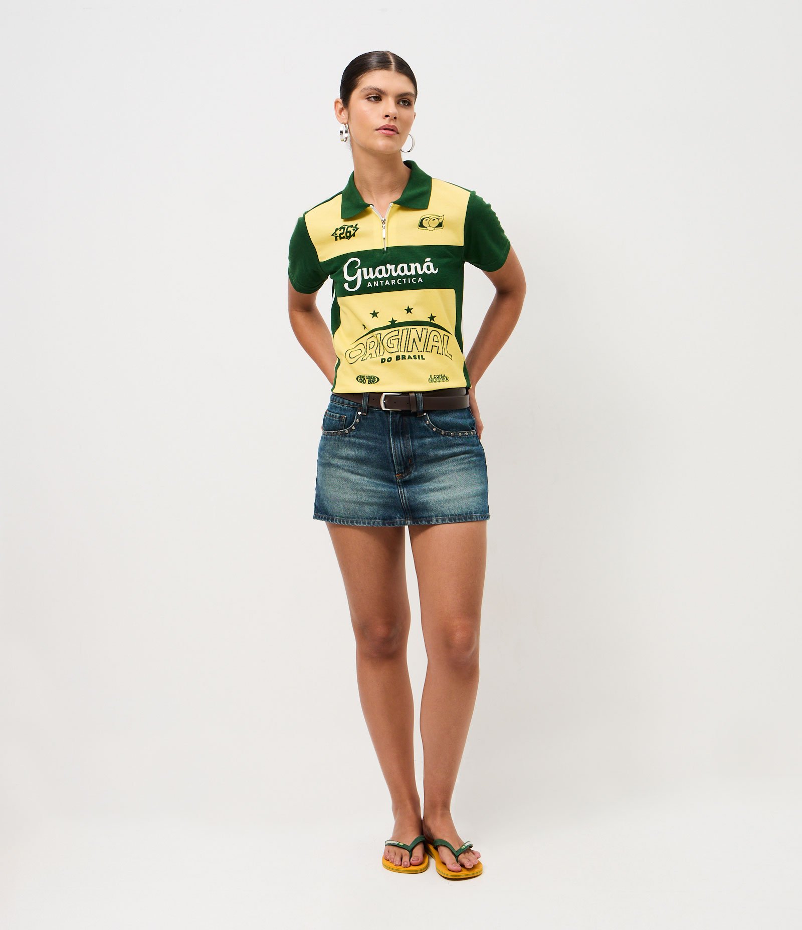 Camiseta Polo com Estampa Guaraná Antarctica Verde 2