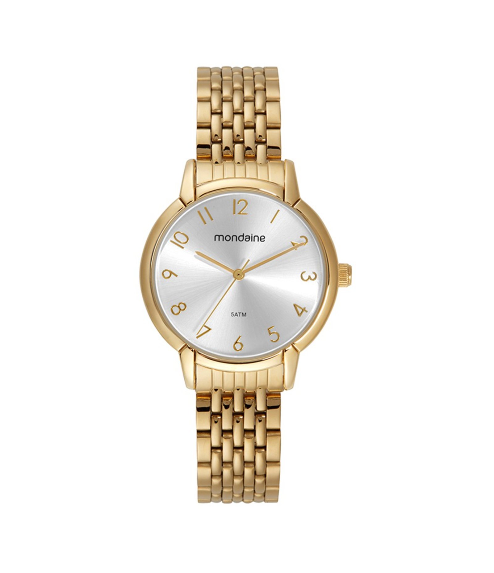 Relógio Mondaine Analógico Em Aço 32700LPMVDE2KA Dourado 1