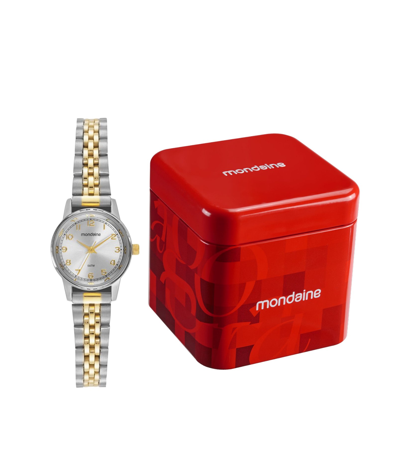Relógio Analógico Mondaine em Aço 32425LPMVBE5 Bicolor 2