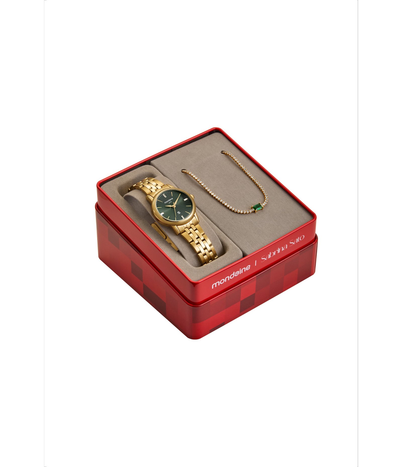 Relógio Mondaine Analógico Em Aço 33054LPMKDE1K1 Dourado 1