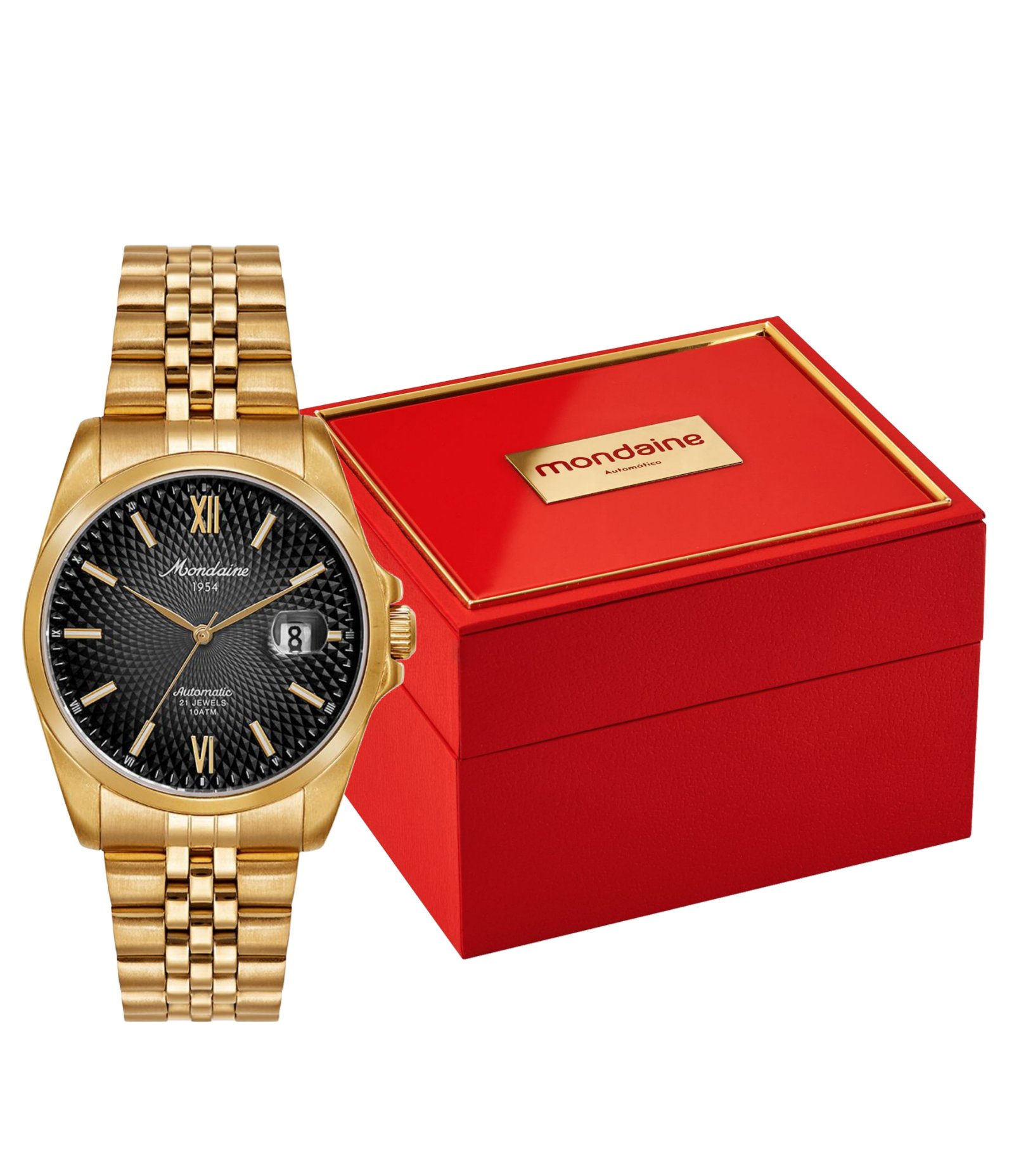 Relógio Analógico Mondaine em Aço 32993GPMVDA1 Dourado 1